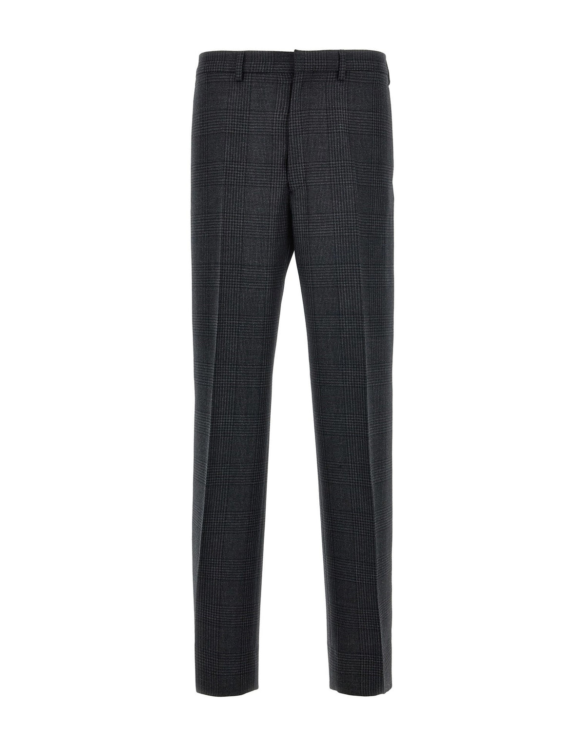 Prada Gray Check Wool Pants