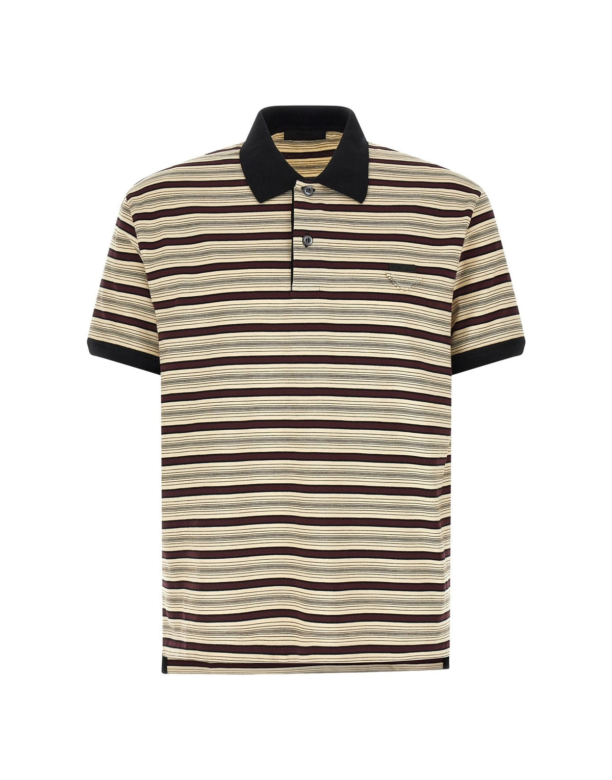 Prada Striped Cotton Polo Shirt