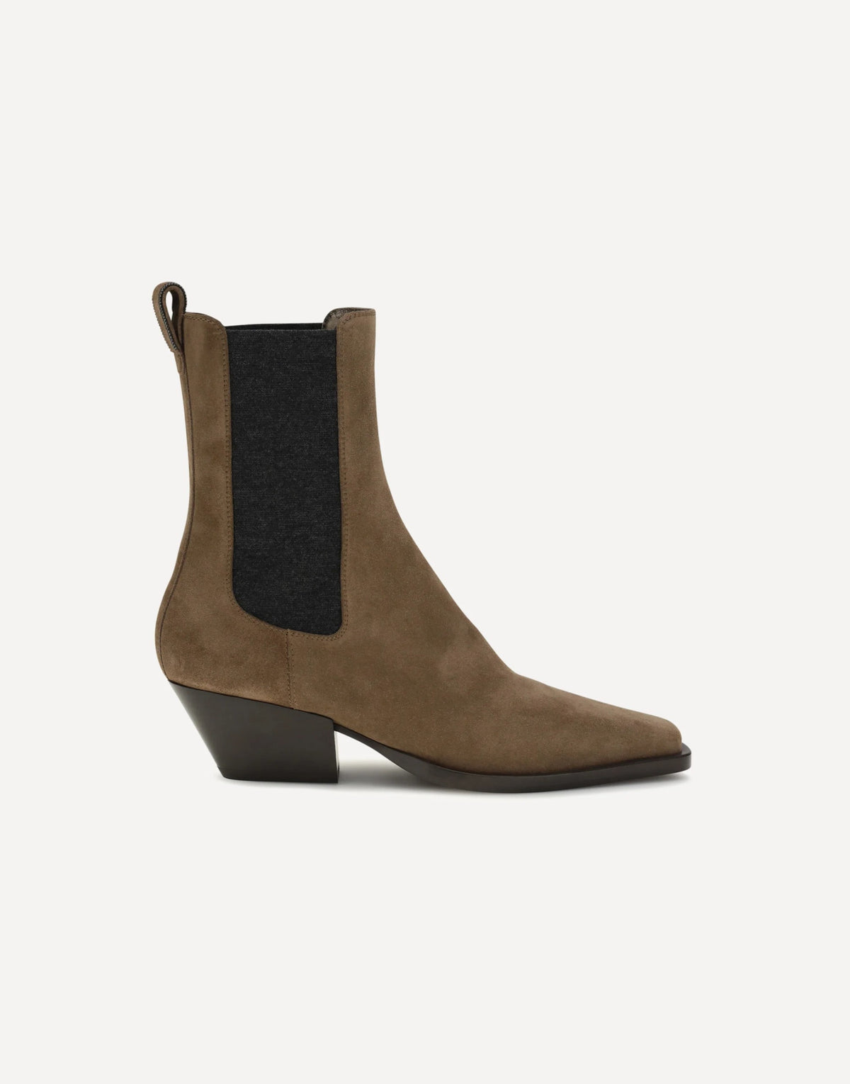 Brunello Cucinelli Suede Texan Ankle Boots