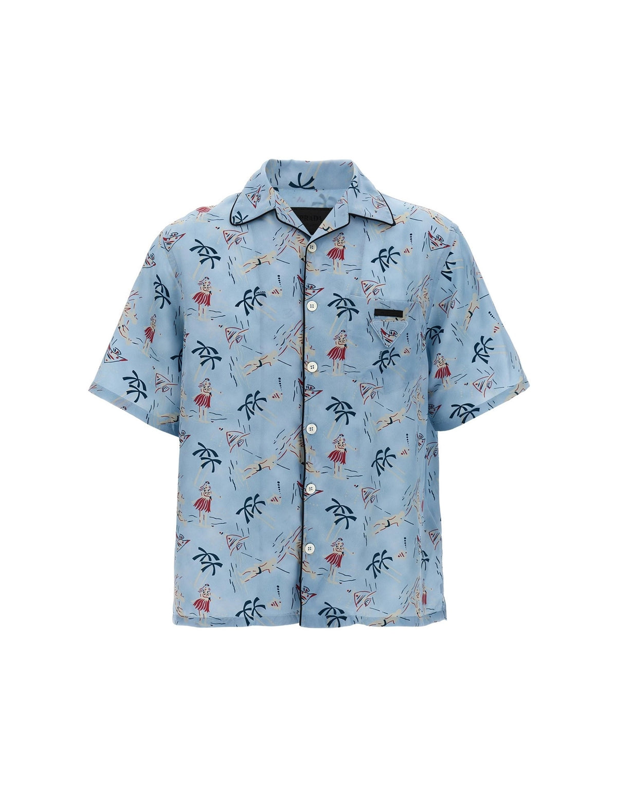 Prada Hawaii Print Bowling Shirt