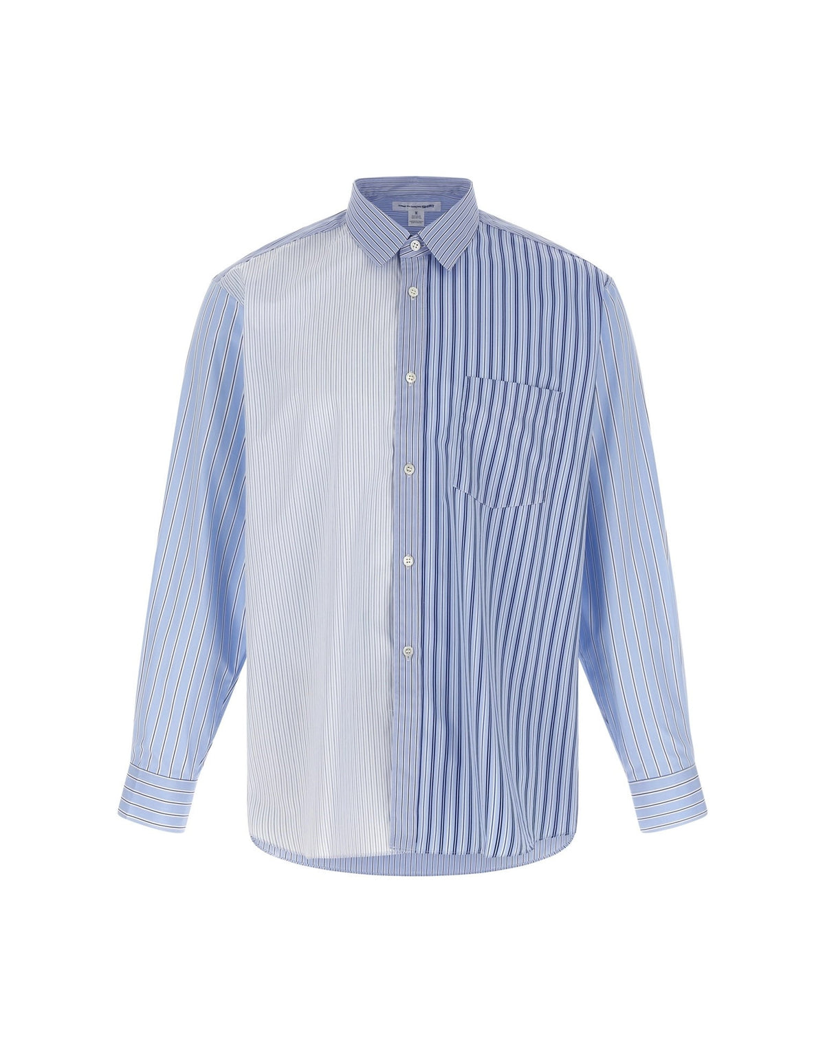 Comme Des Garçons Asymmetrical Patchwork Shirt
