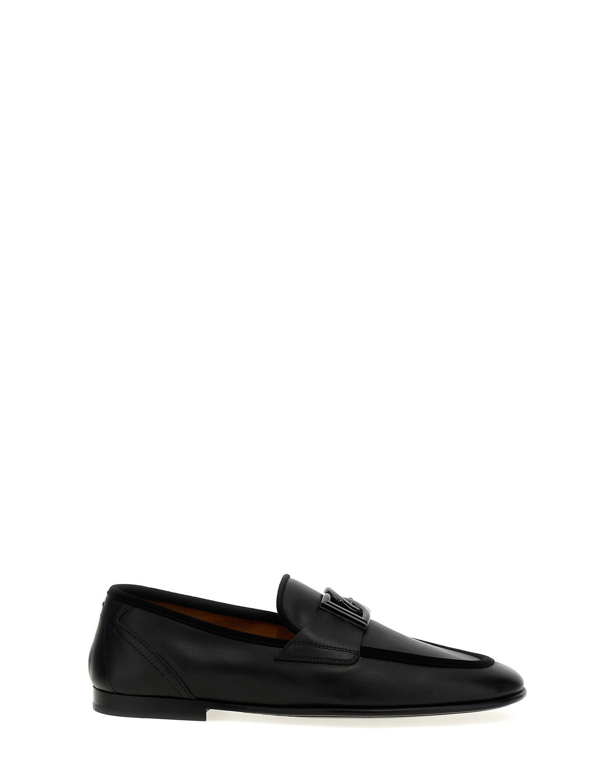 Dolce & Gabbana Leather Logo Loafers