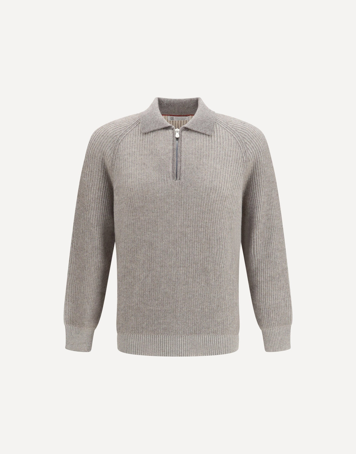 Brunello Cucinelli Cashmere Milano Stitch Polo Sweater