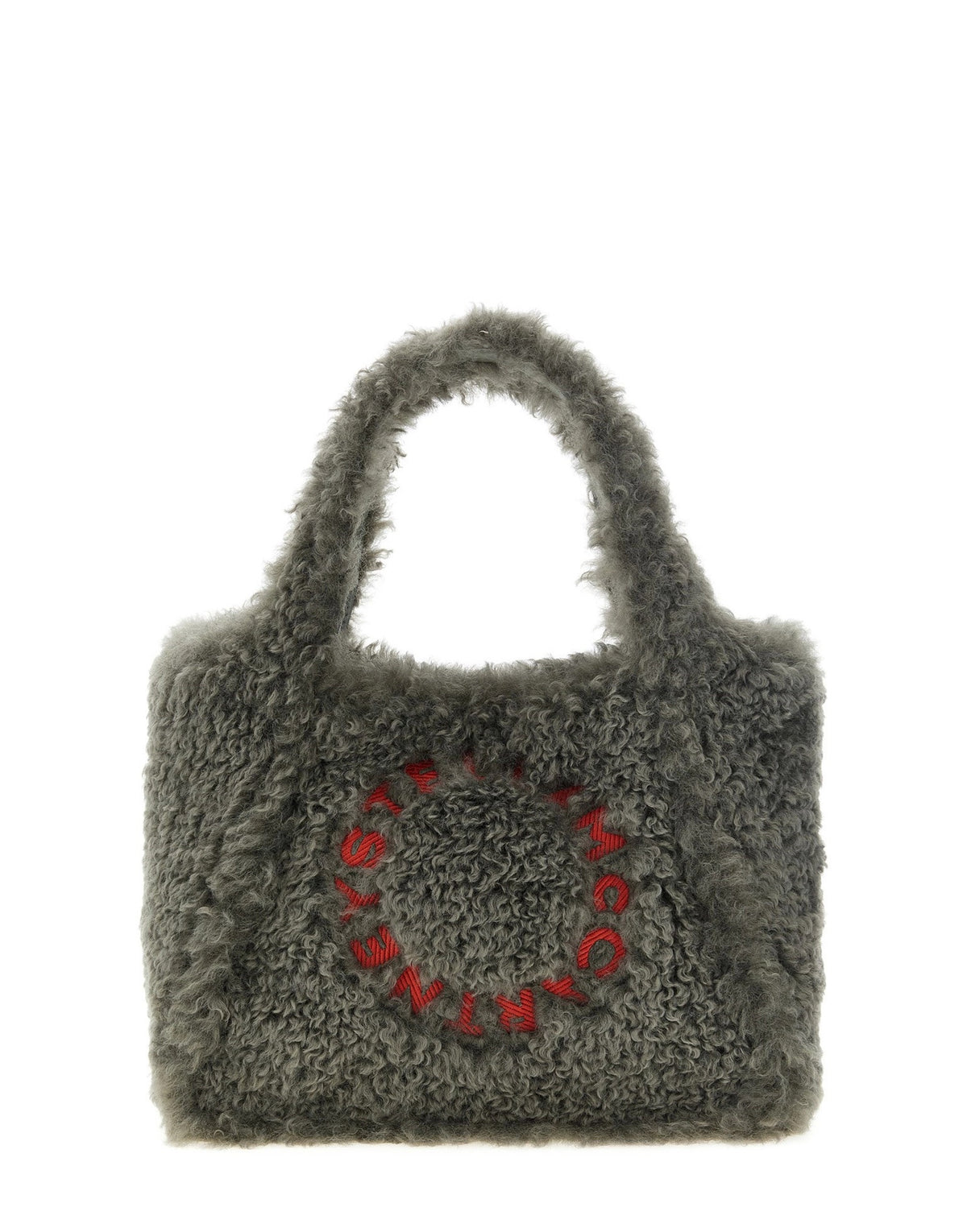 Stella McCartney Shearling Logo Shopping Bag
