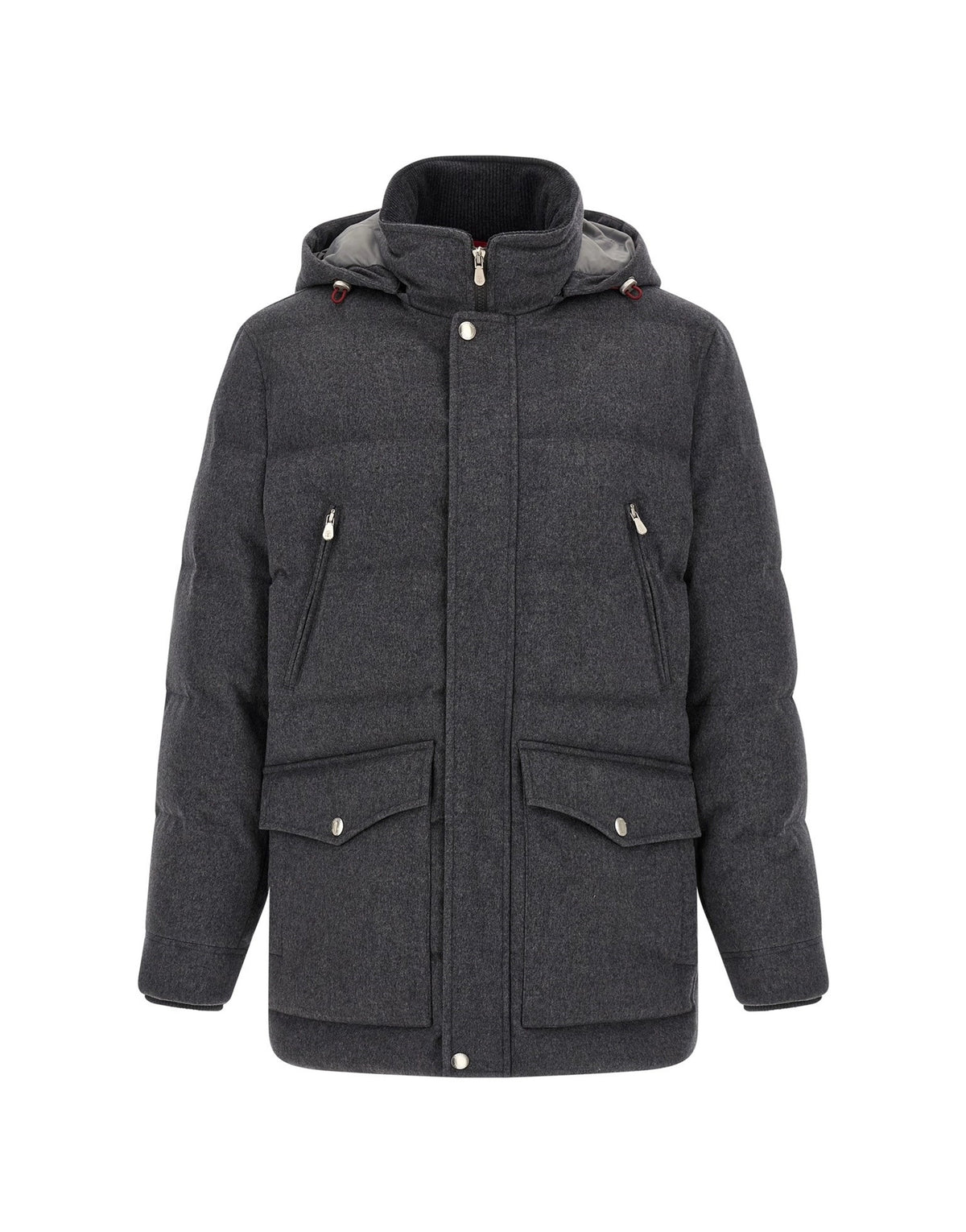Brunello Cucinelli Membrane wollen Flannel Parka