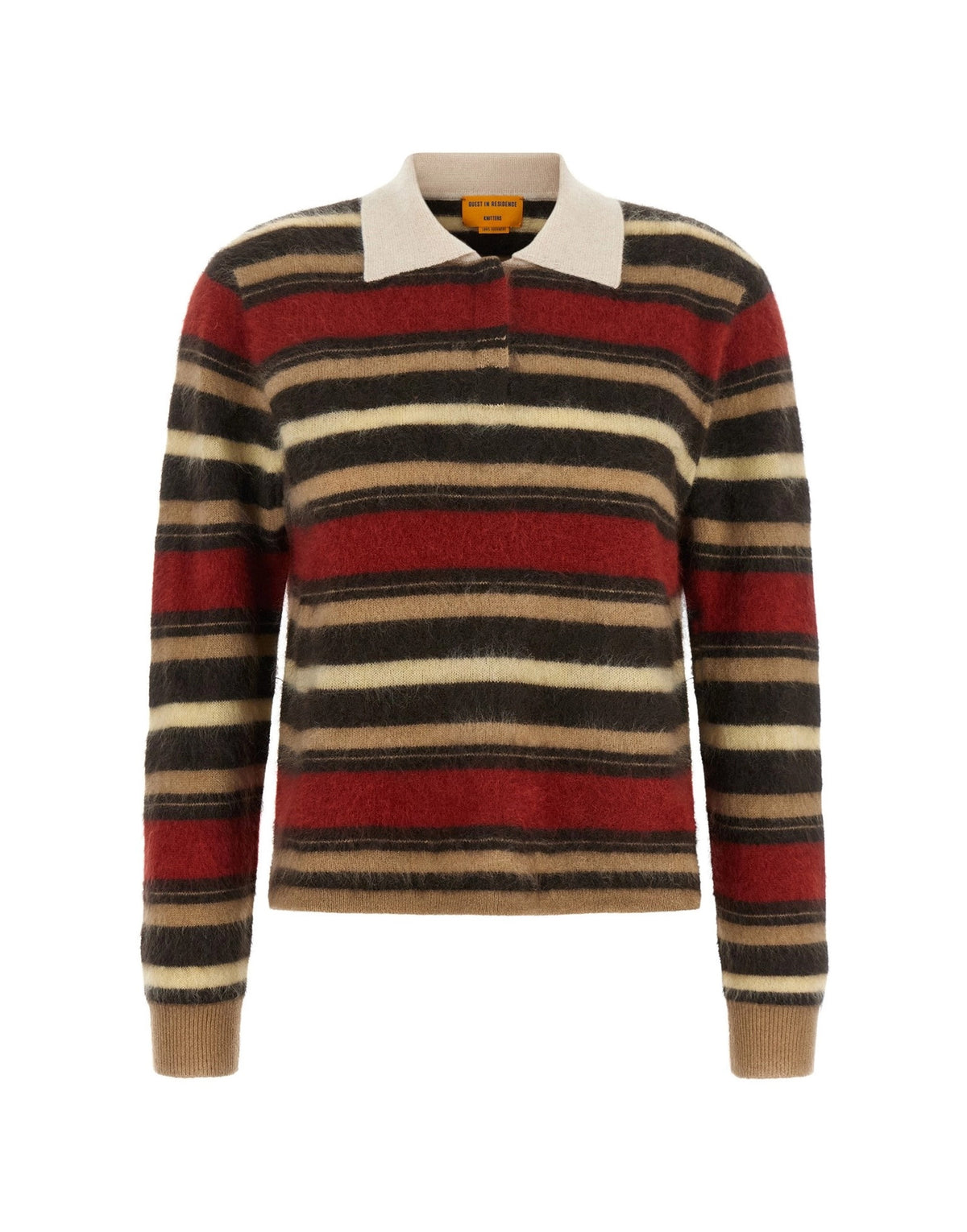 Guest in Residence Grizzly Cropped Rugby Polo Shirt