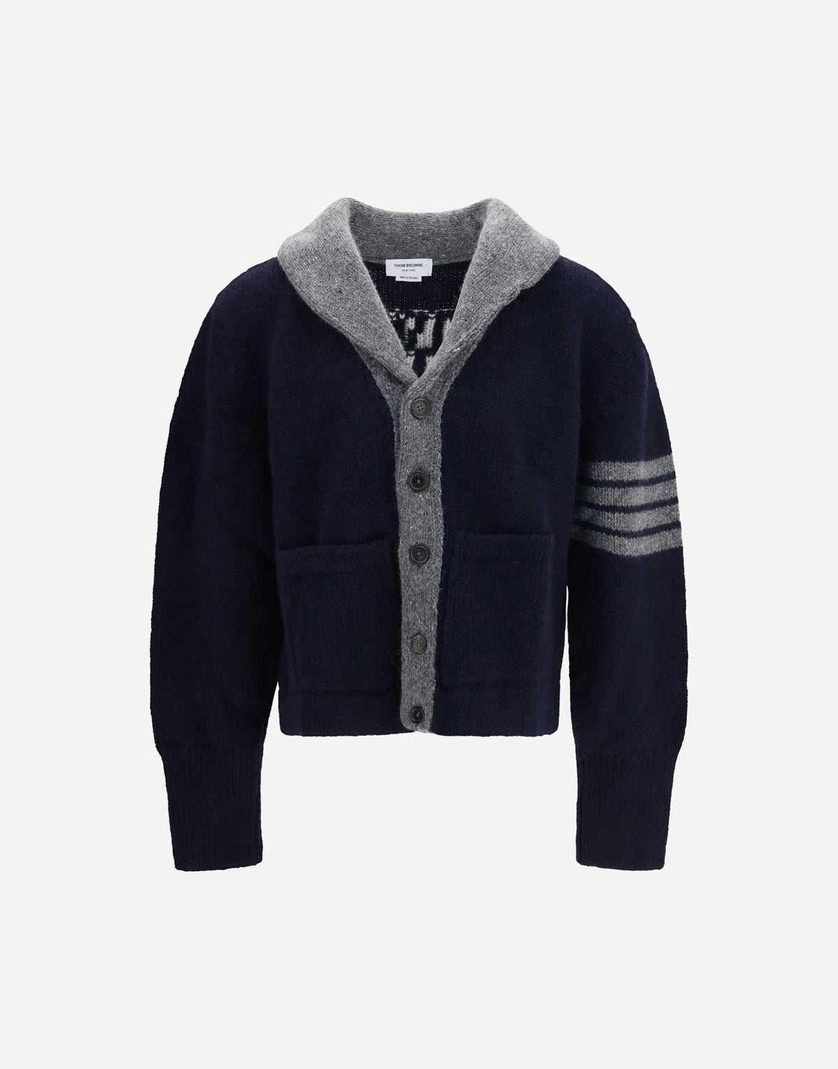Thom Browne Browne 65 Hooded Jersey Cardigan