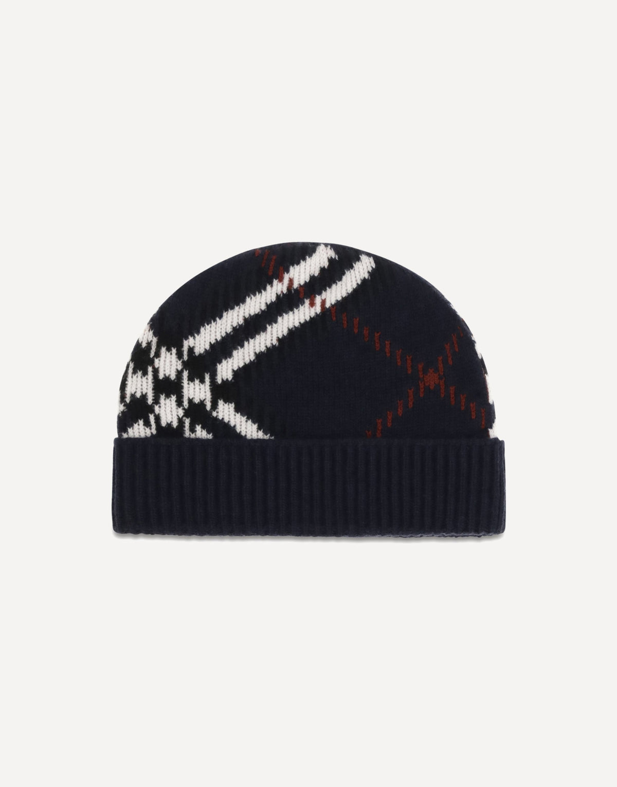 Burberry Check Cashmere-Blend Beanie