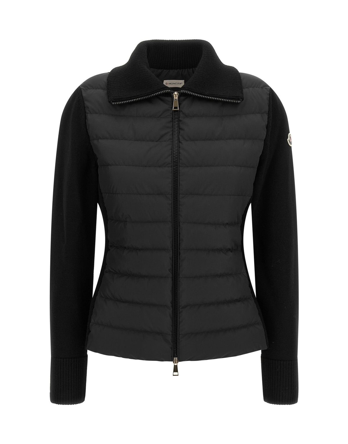 Moncler Padded Wool Zip Cardigan