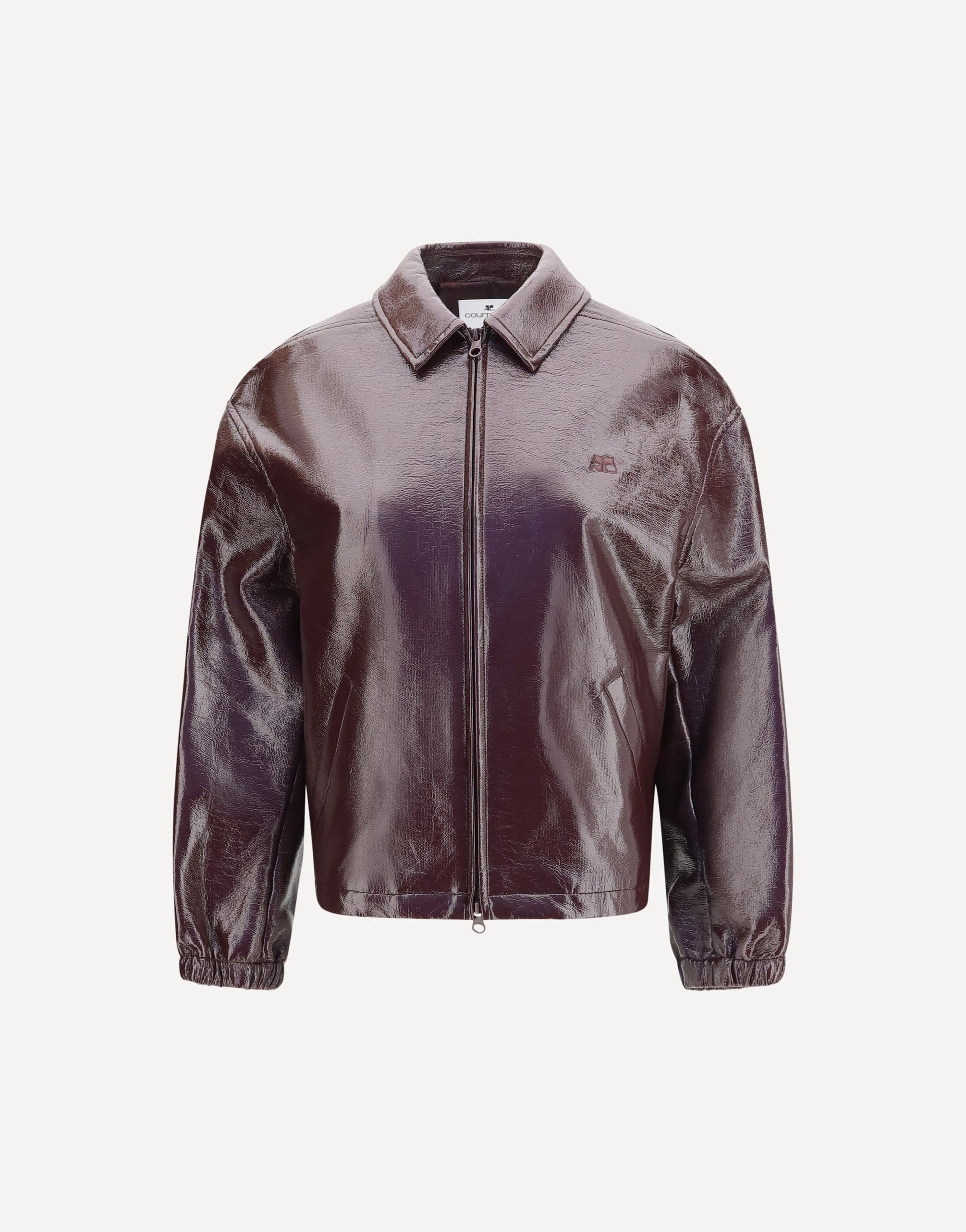 Courrèges Vinyl Bomber Jacket