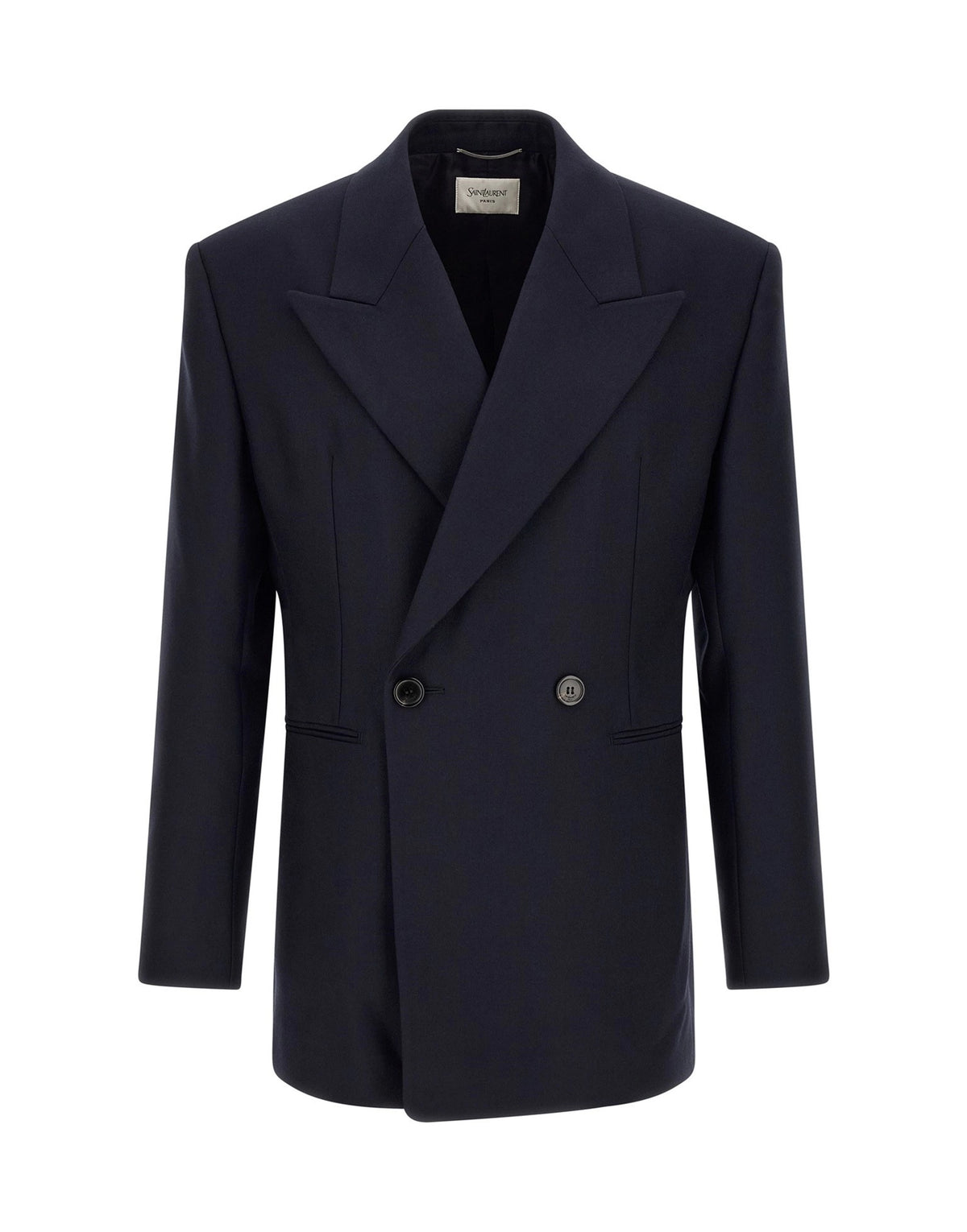 Saint Laurent Felted Wool Gabardine Blazer