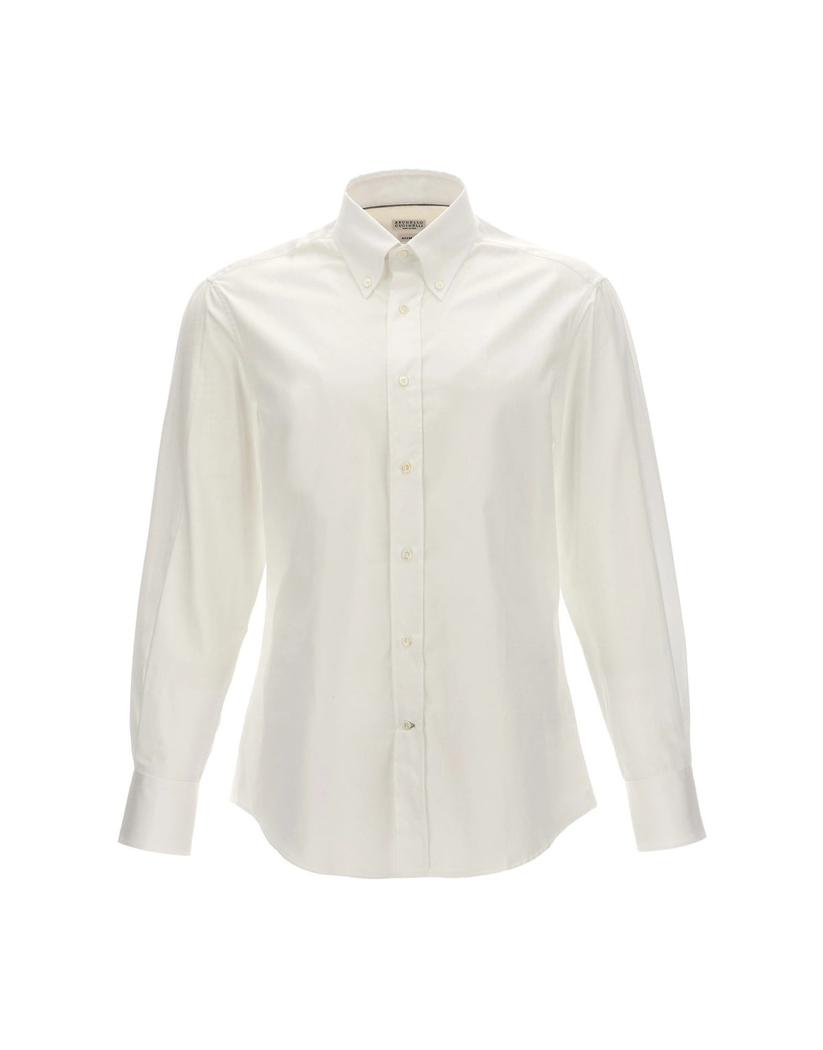 Brunello Cucinelli White Cotton Shirt