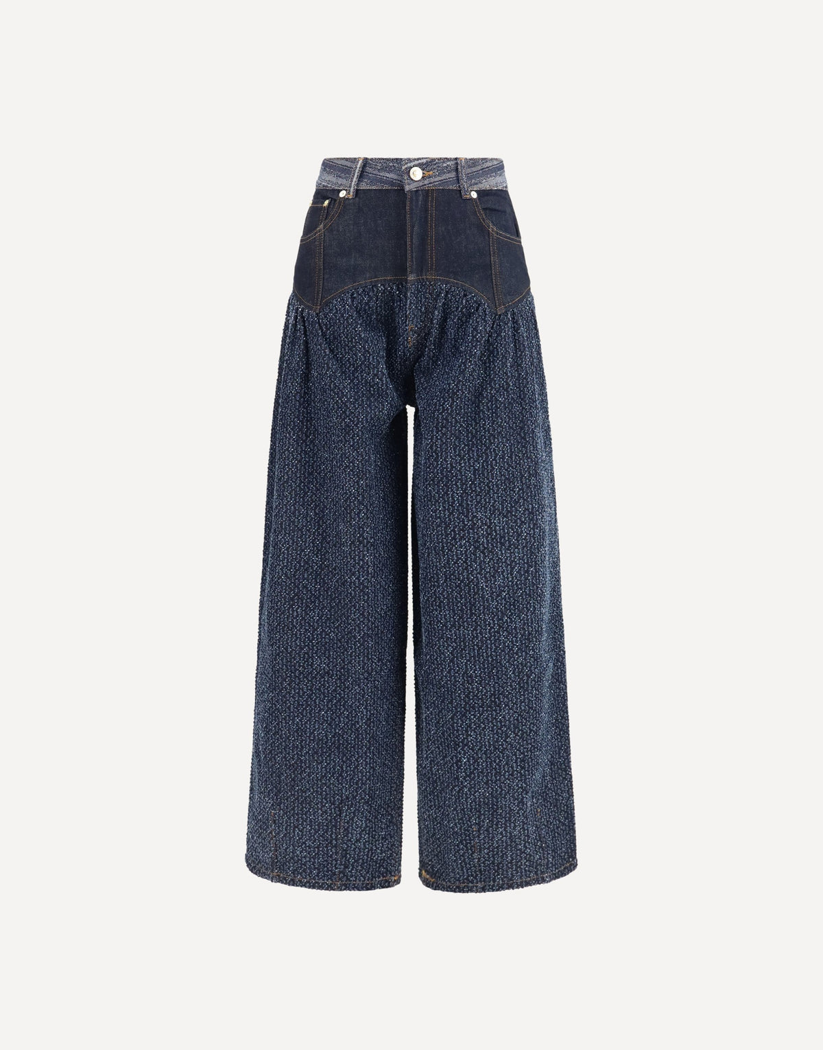 Ganni Embroidered Corset Balloon Jeans