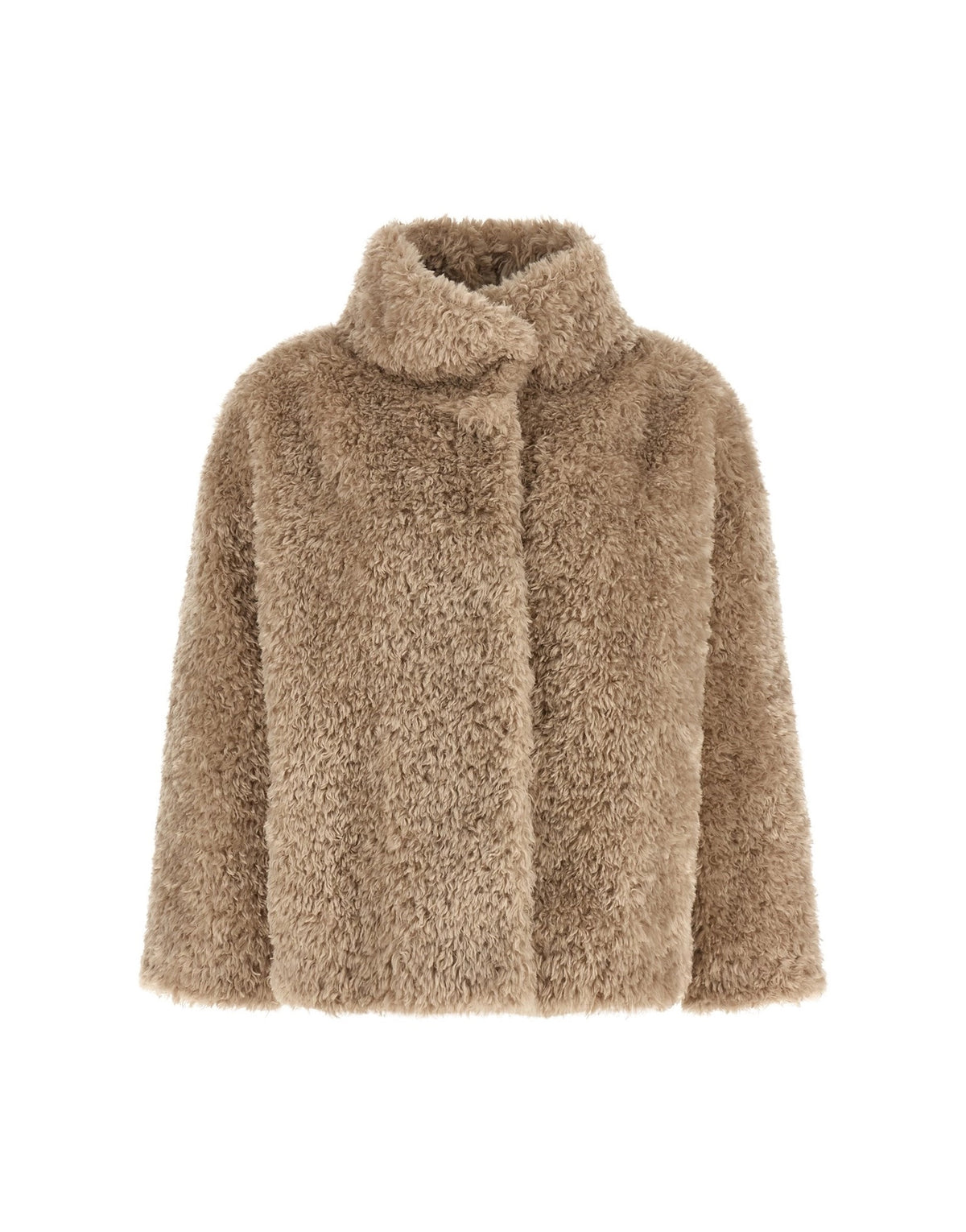 Herno Curled Shearling Effect Coat