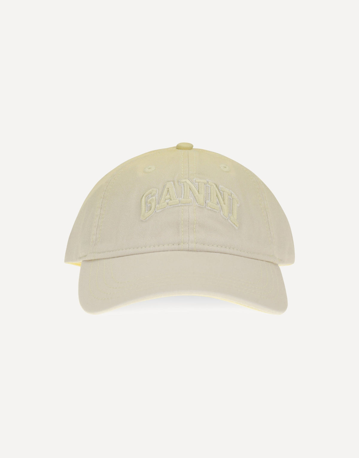 Ganni Cotton Logo Baseball Cap