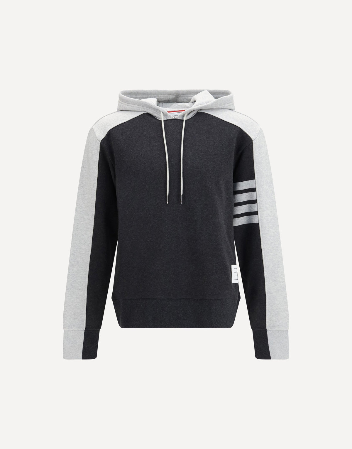 Thom Browne Loopback Colorblock Hooded Sweatshirt
