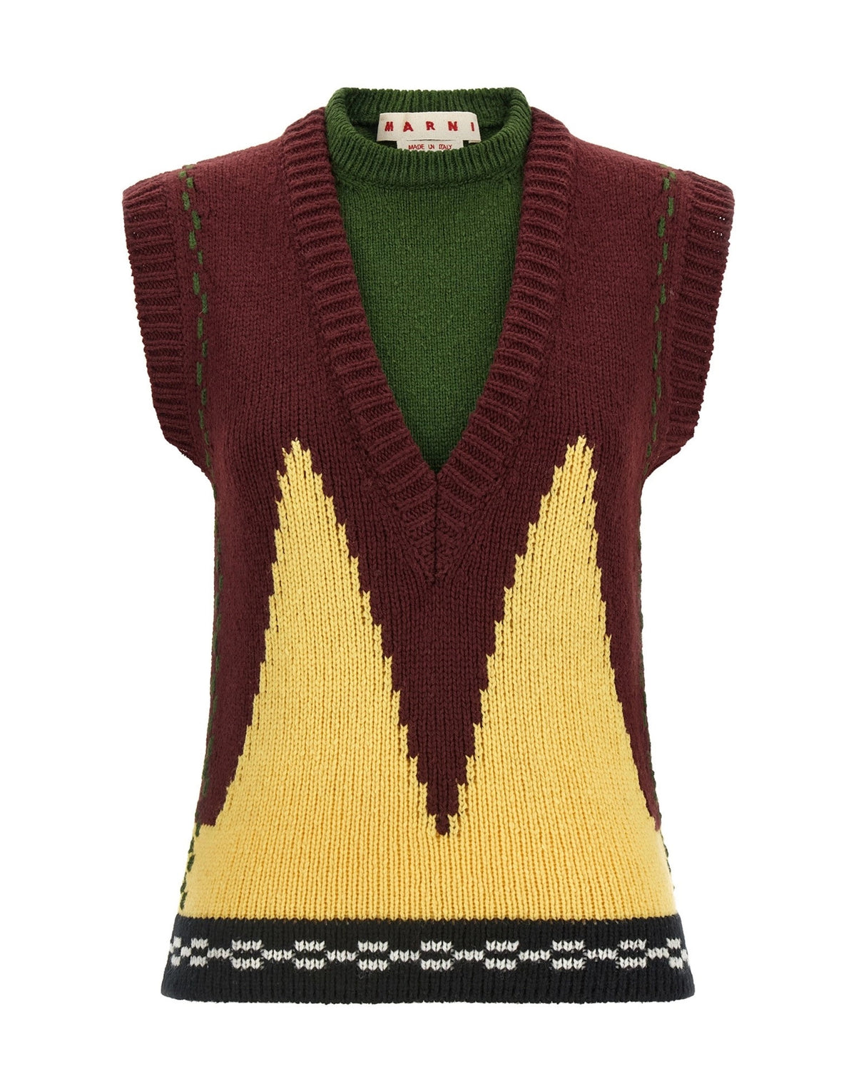 Marni Trompe L'Oeil Knit Vest