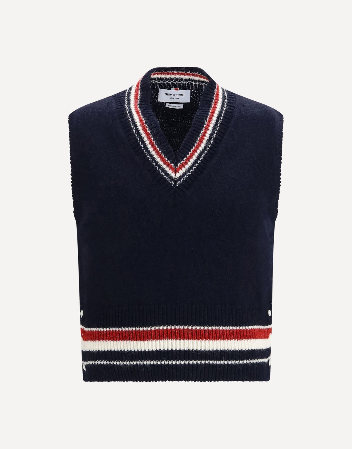 Thom Browne Hector Jersey V-Neck Vest