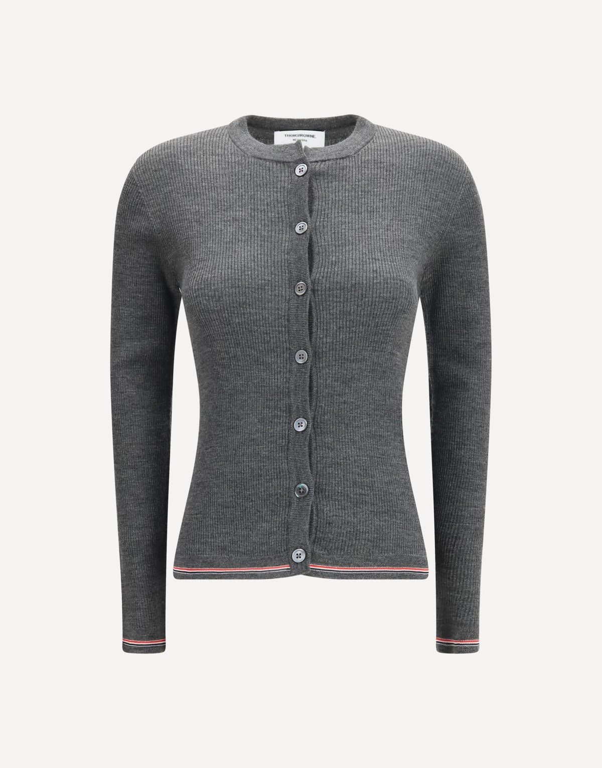 Thom Browne Ribbed Merino Wool Cardigan
