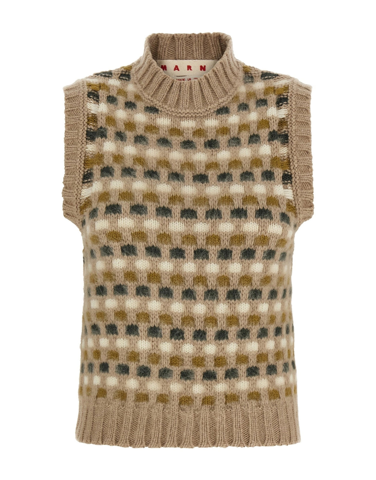 Marni Shetland Jacquard Knit Vest
