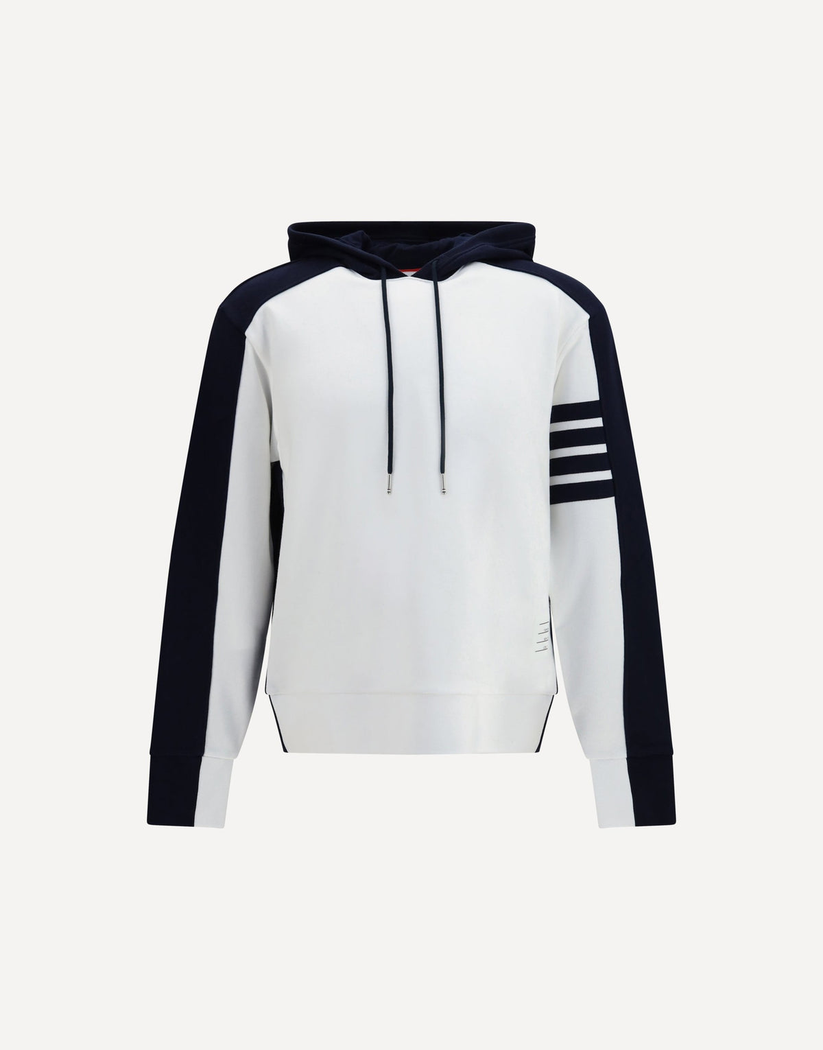 Thom Browne Loopback Colorblock Hooded Sweatshirt