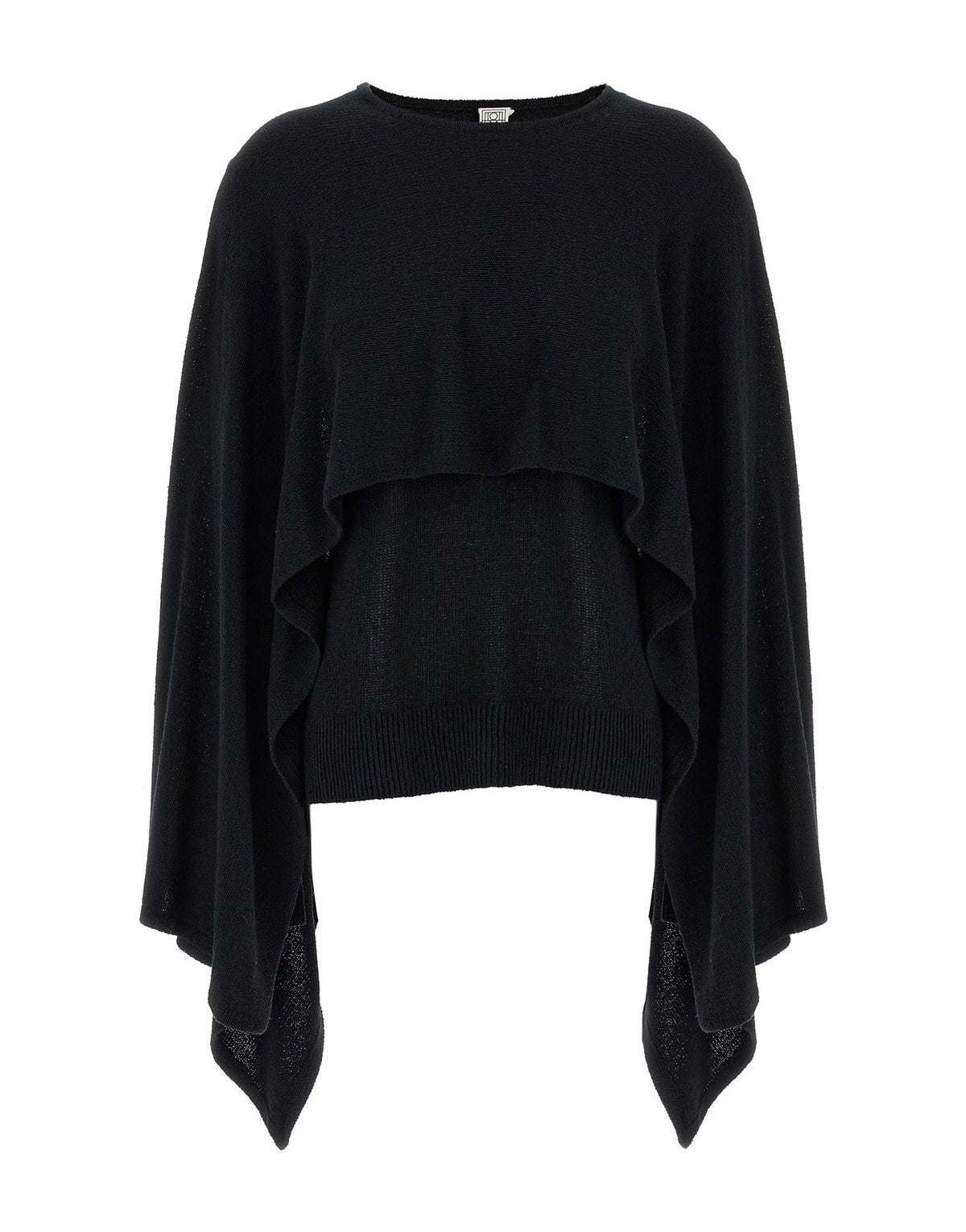TOTEME Cape Knitted Silk Sweater