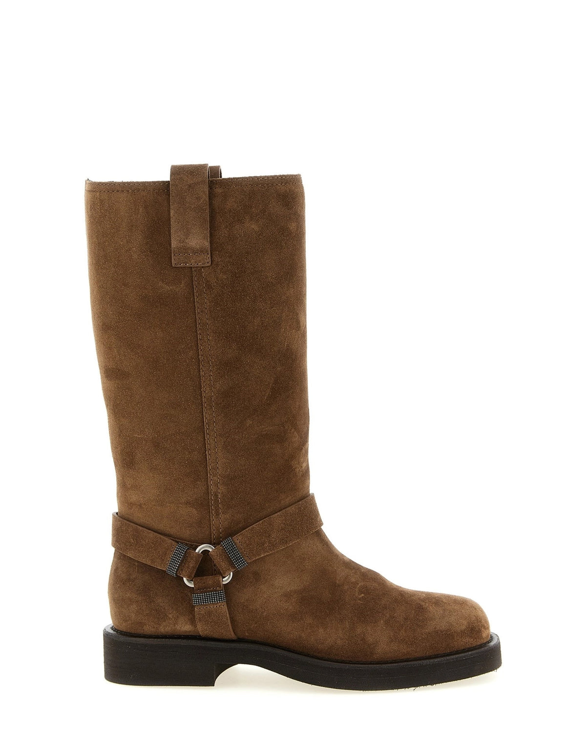 Brunello Cucinelli Monile Suede Boots