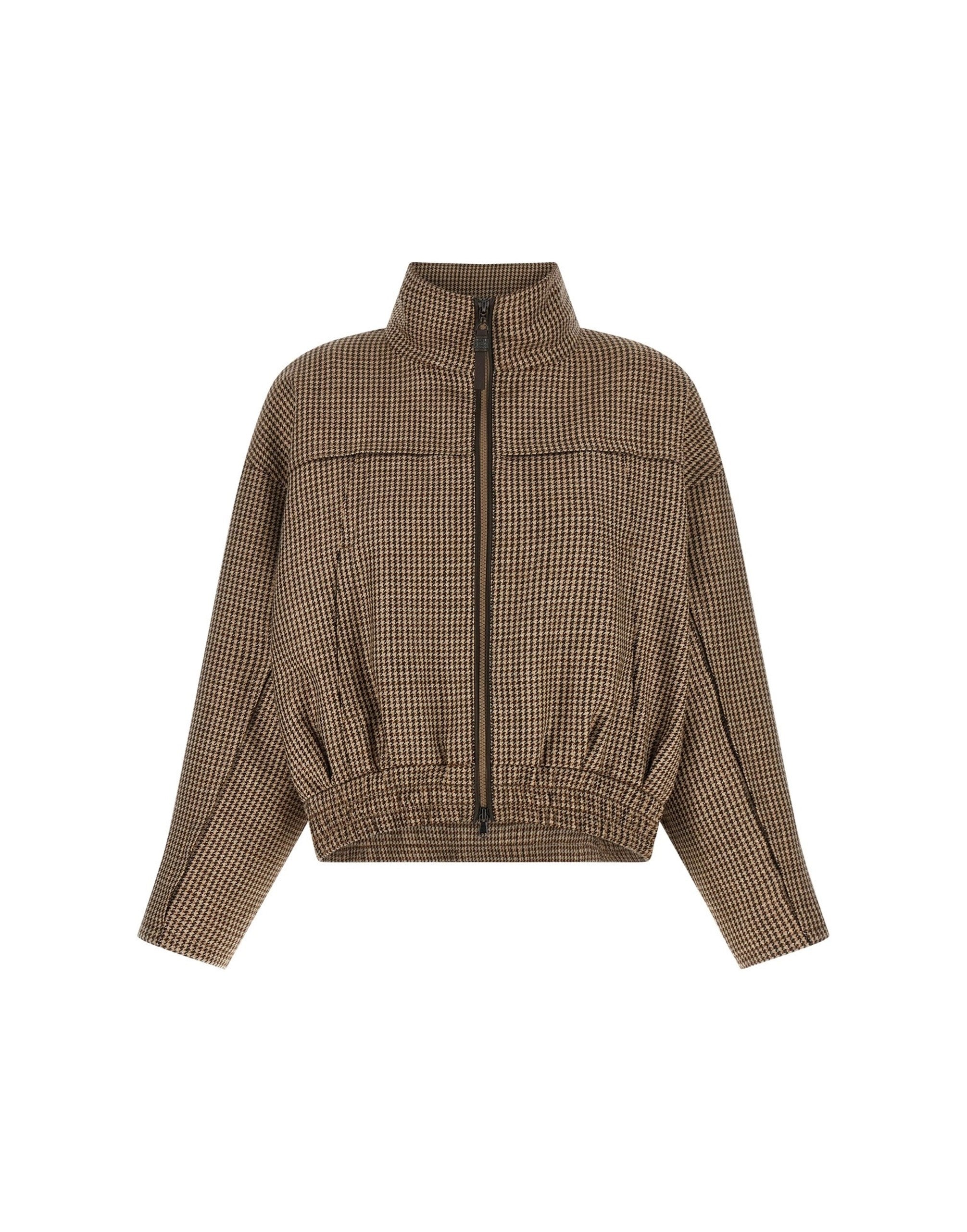 Brunello Cucinelli Shiny Zipper Pull Jacket