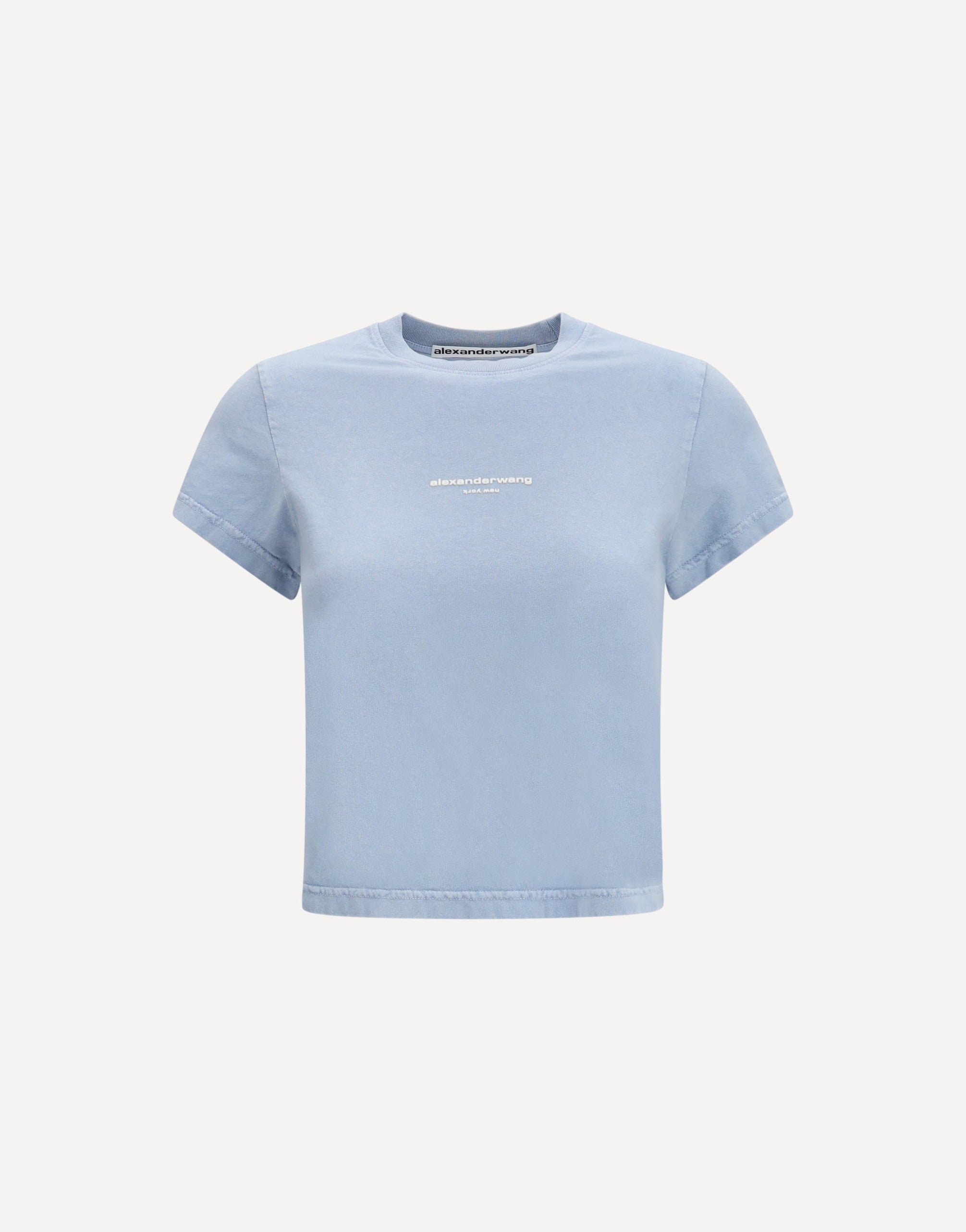 Alexander Wang T-Shirt mit kurzen Ärmeln und mittigem Logodruck