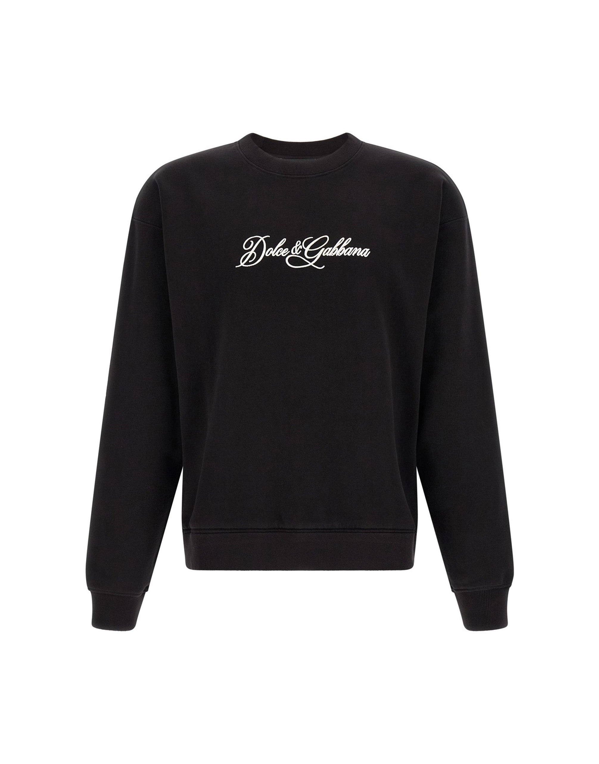 Dolce & Gabbana Logo Embroidery Crewneck Sweatshirt