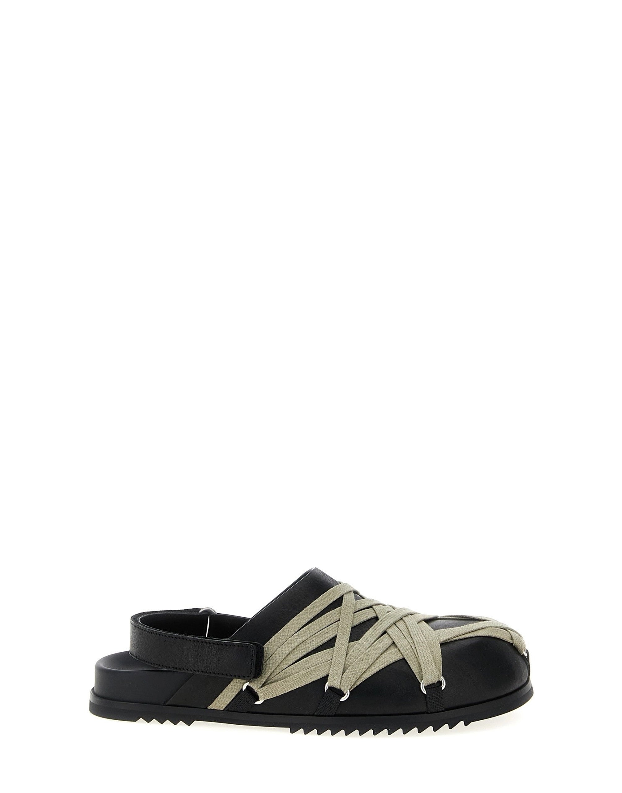 Rick Owens Granola Leather Sabots