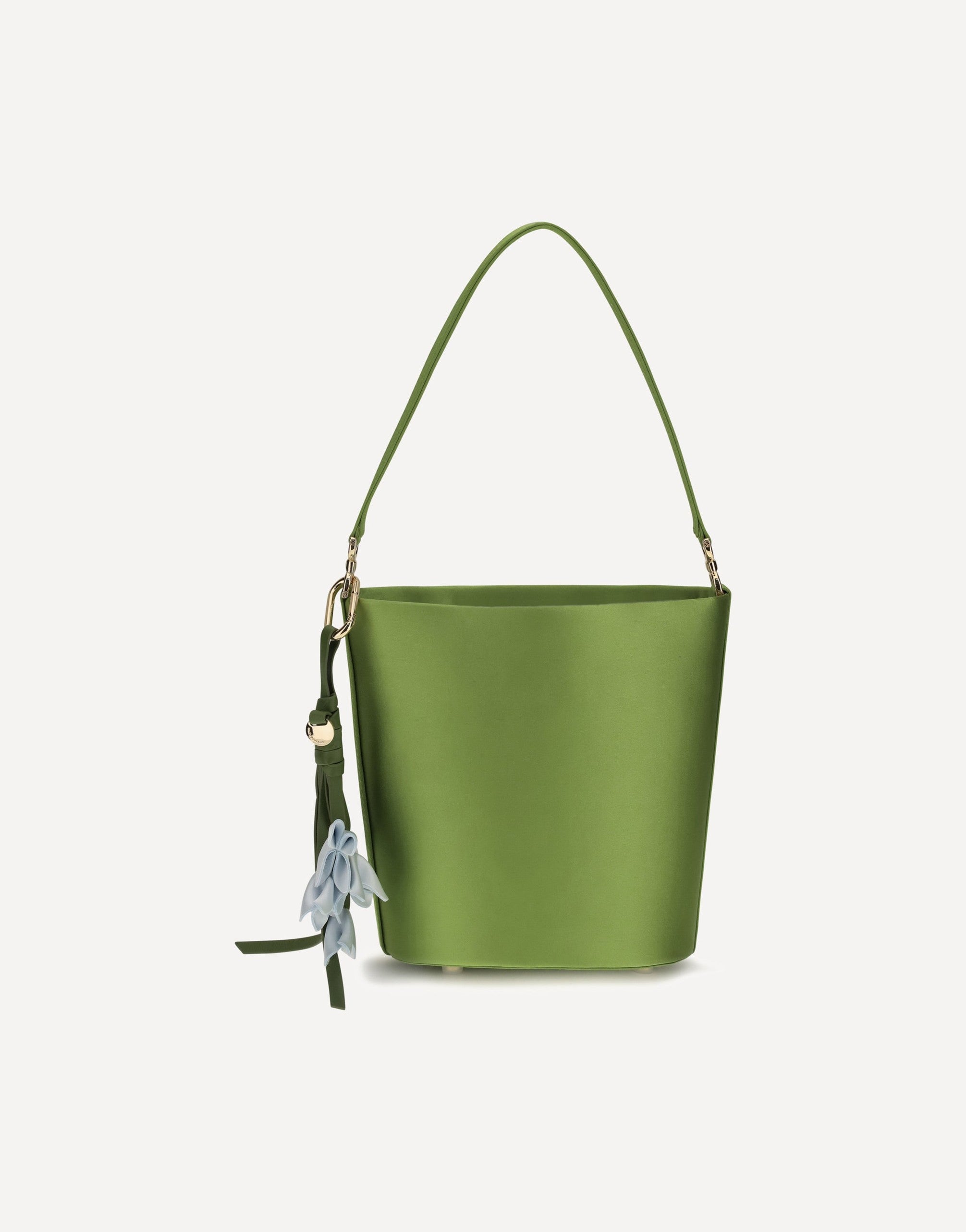 Self-Portrait Satin Bucket Bag