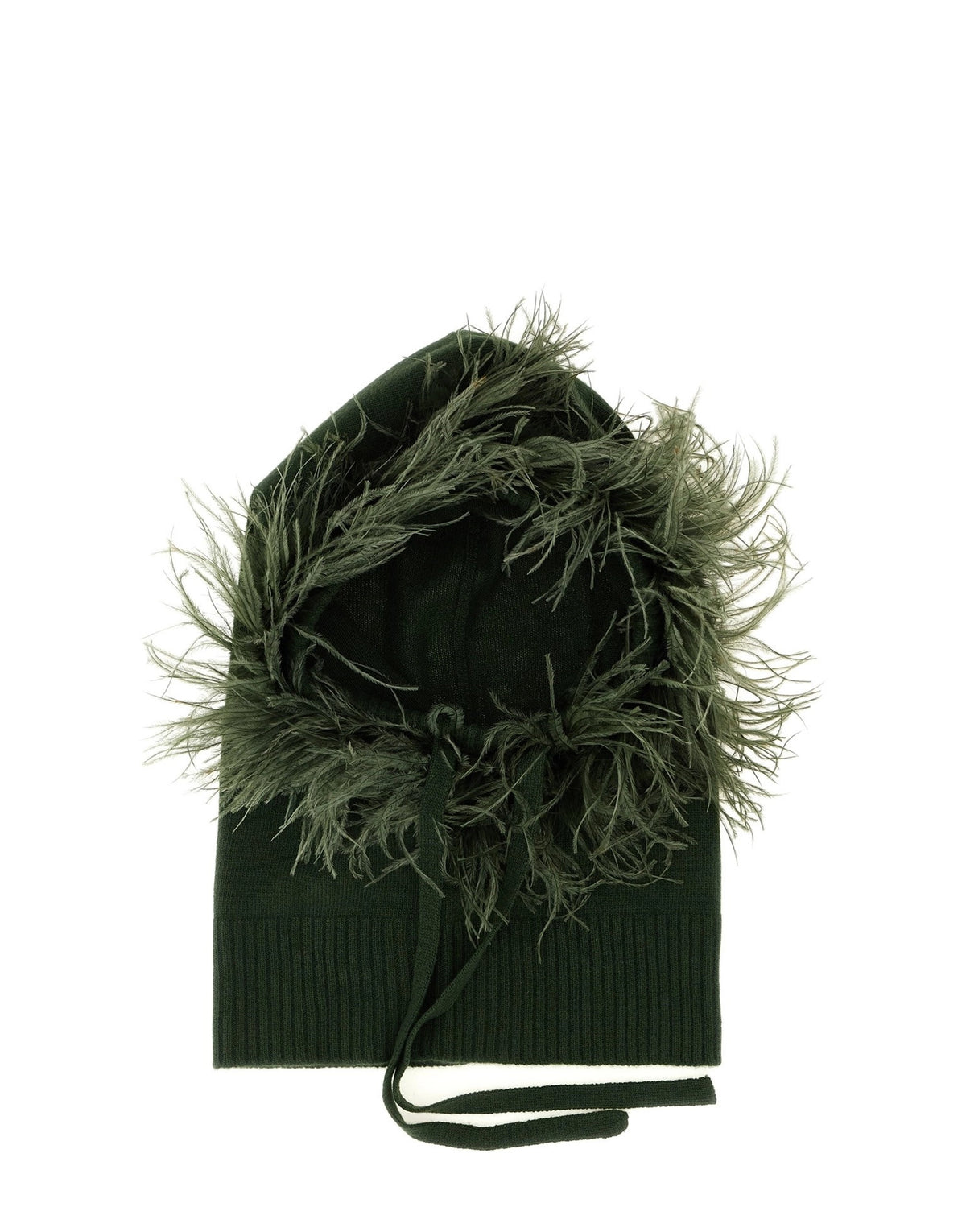 P.A.R.O.S.H. Balaclava With Feather Trim