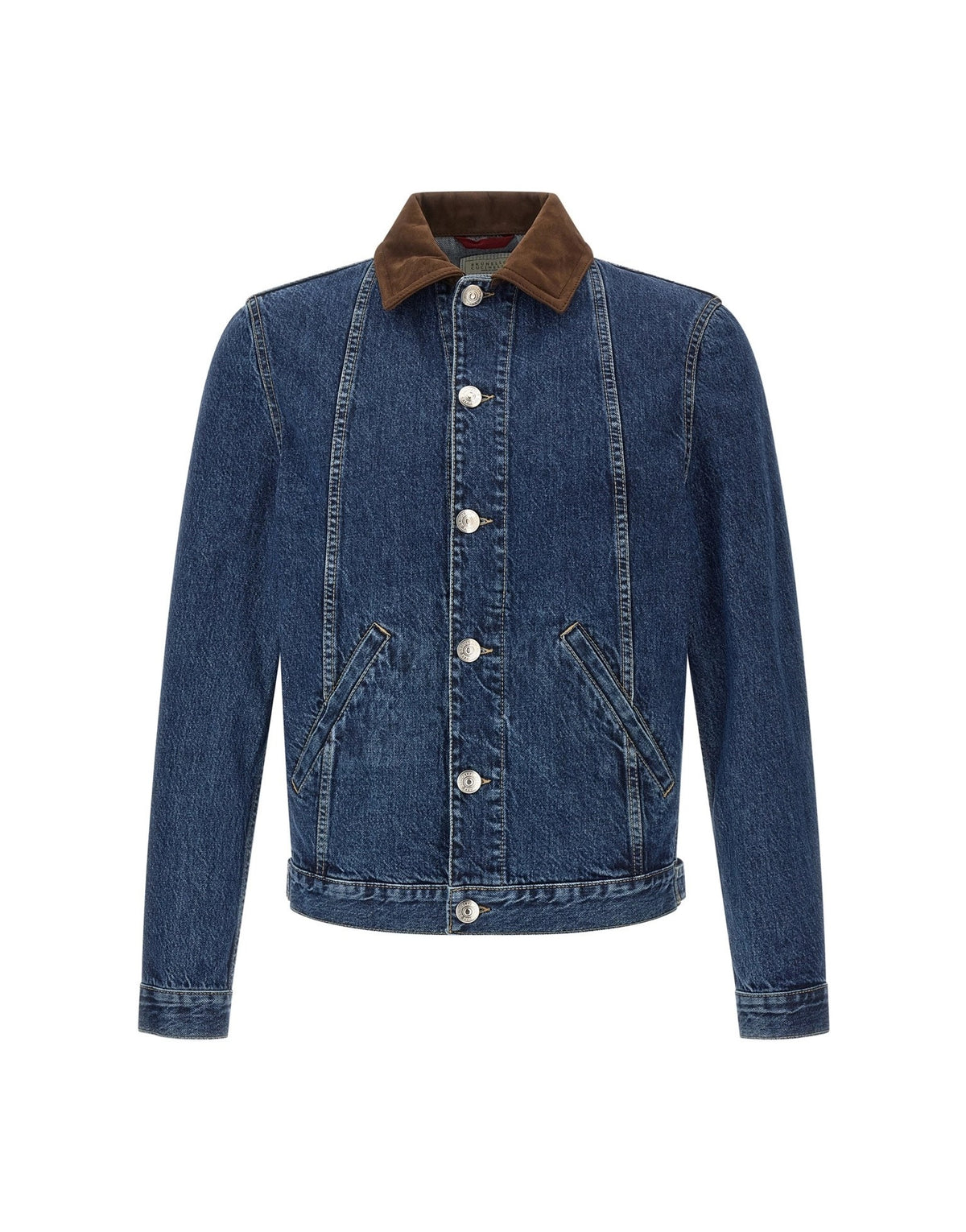 Brunello Cucinelli Denim Suede Jacket