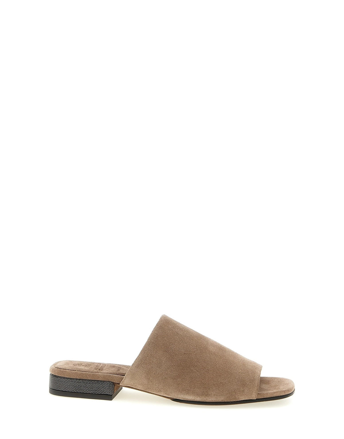 Brunello Cucinelli Monile Suede Sandals