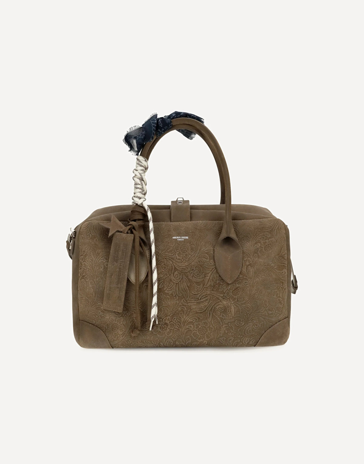Golden Goose Vita Medium Leather Travel Bag