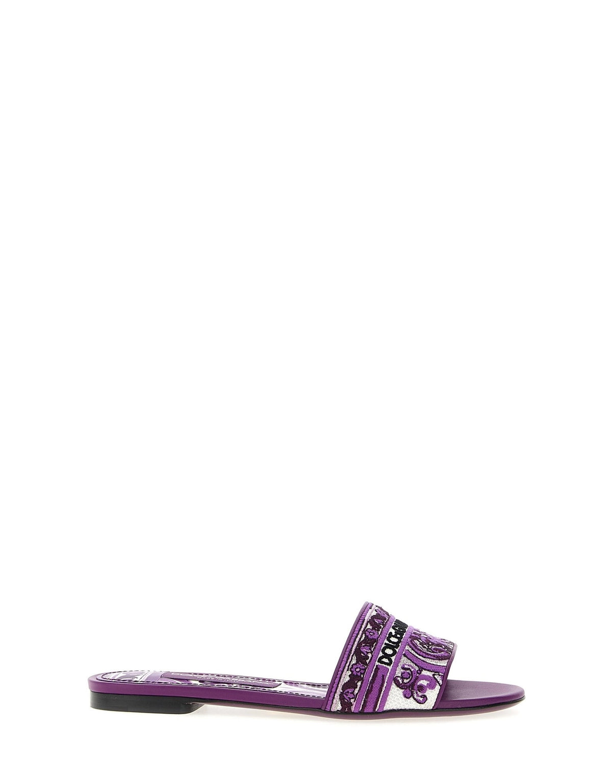 Dolce & Gabbana Maiolica Embroidery Slides