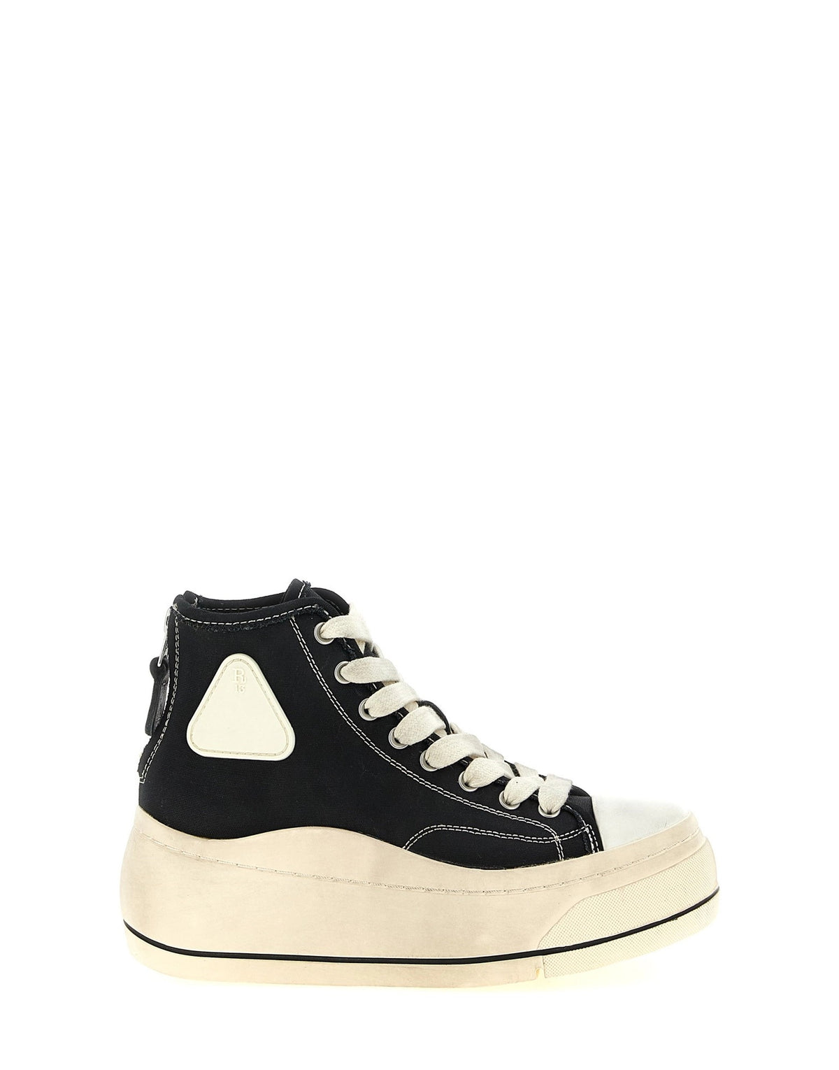 R13 Black Hi Top Sneakers