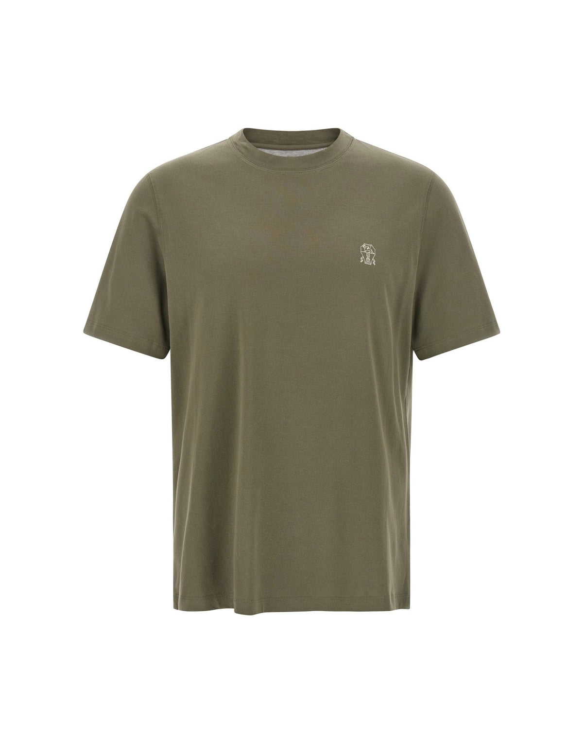 Brunello Cucinelli Cotton Jersey Logo T-Shirt