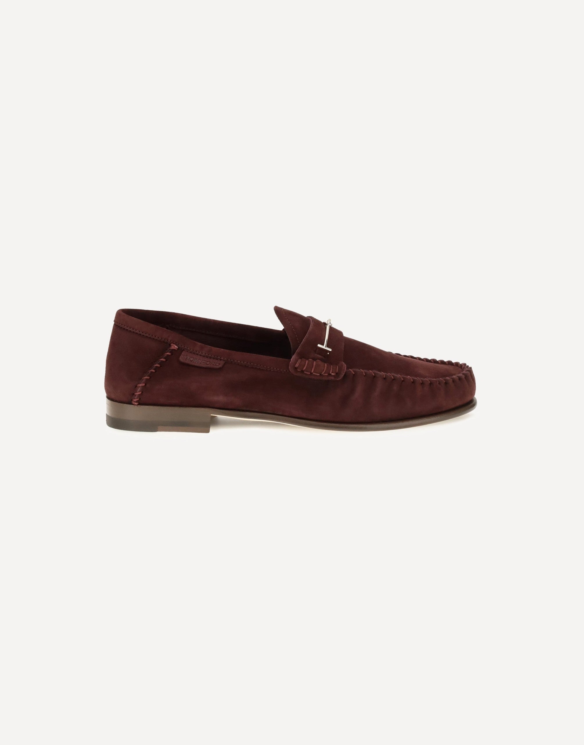 Tom Ford Suede Leather T-Strap Loafers