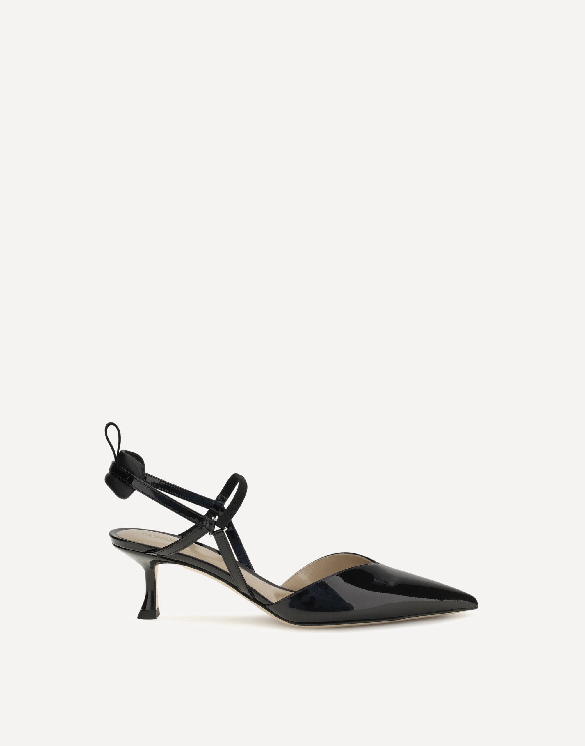 Fendi Patent Leather Colibrì Slingback Pumps