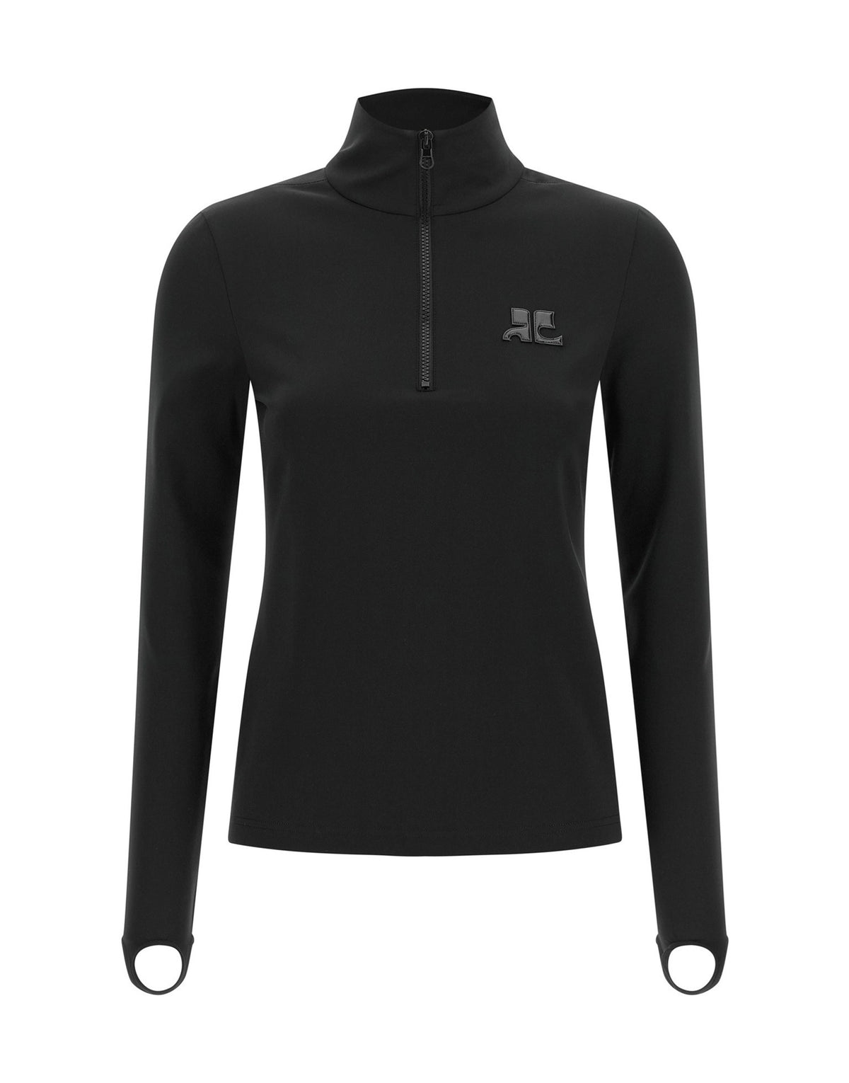 Courrèges Second-Skin Half-Zip Sweater