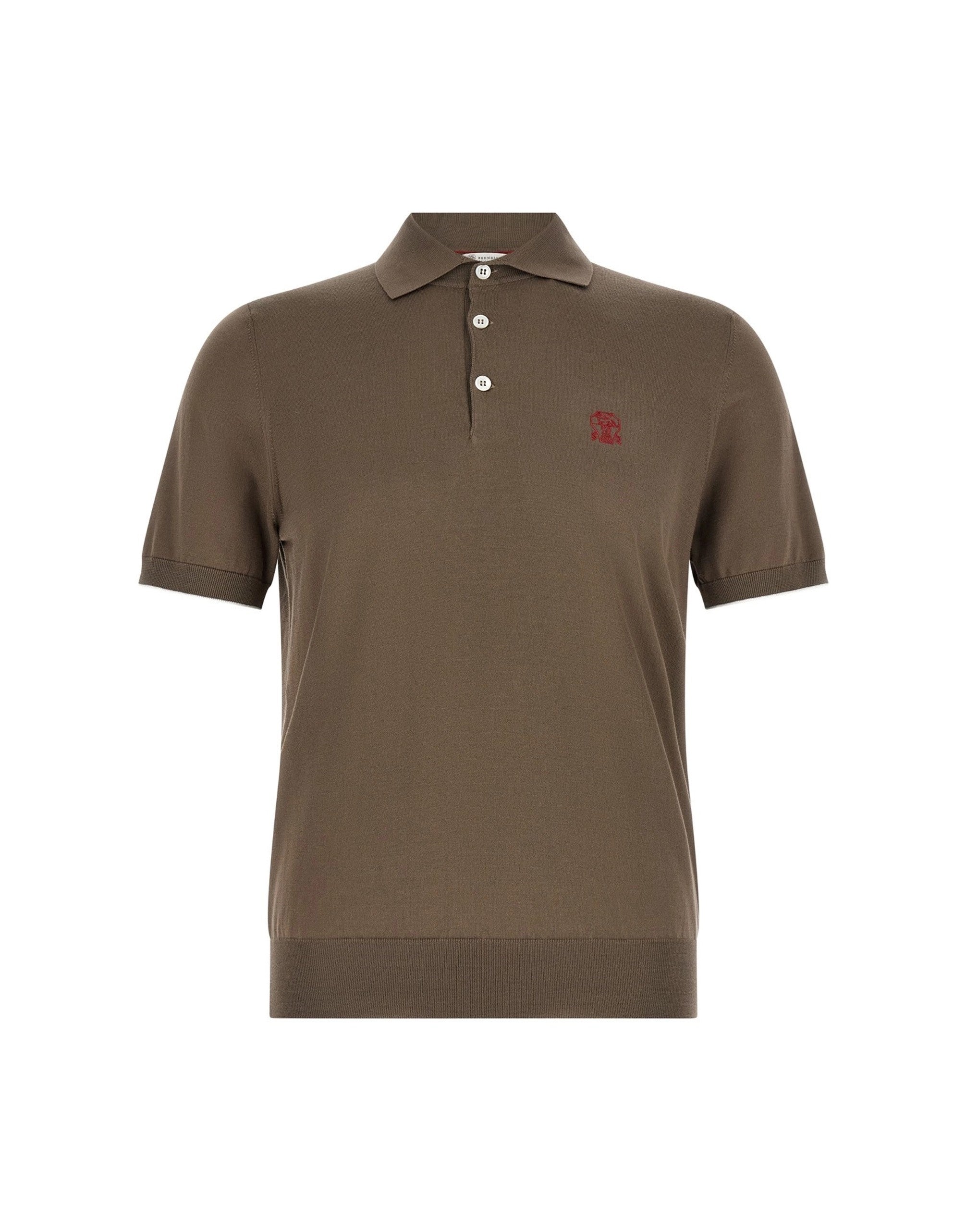 Brunello Cucinelli Knitted Polo Shirt