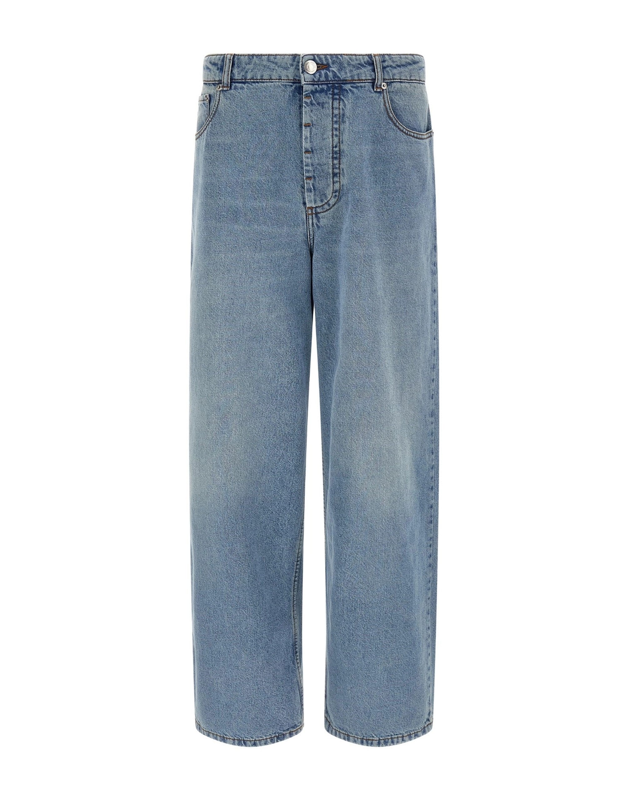Ami Paris Wide Straight Leg Jeans