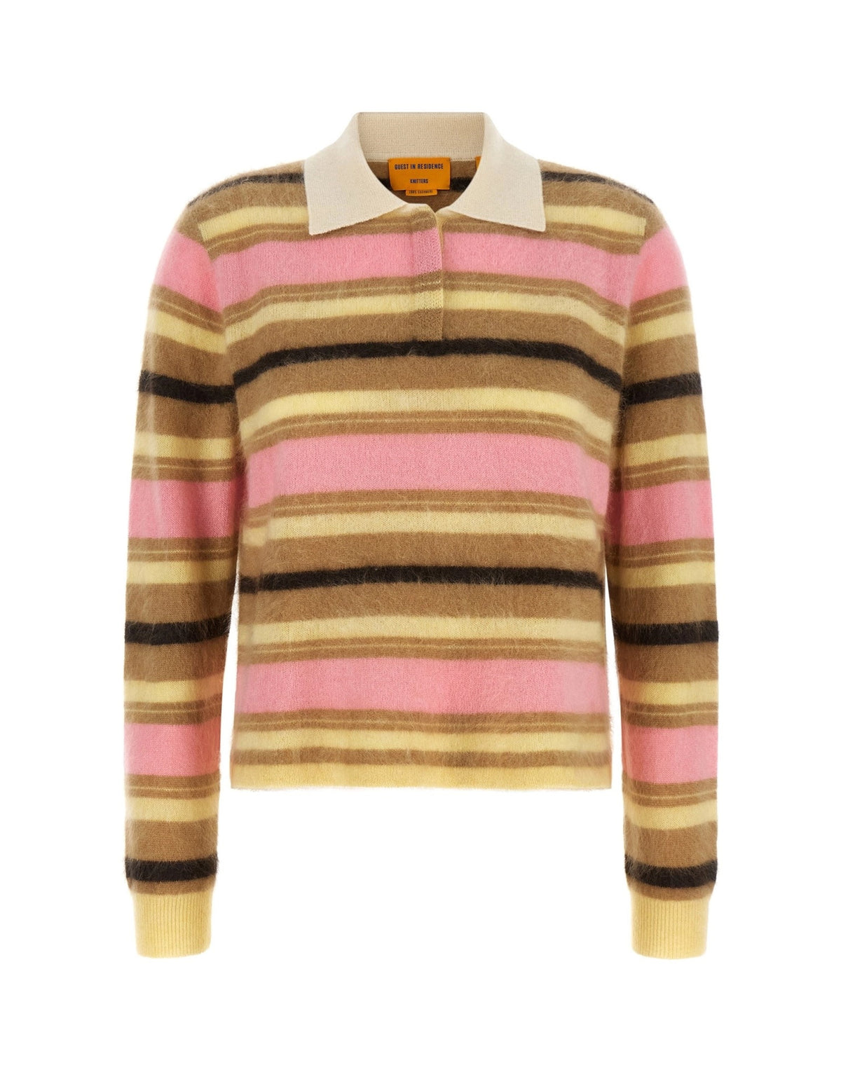 Guest in Residence Grizzly Cropped Rugby Polo Shirt