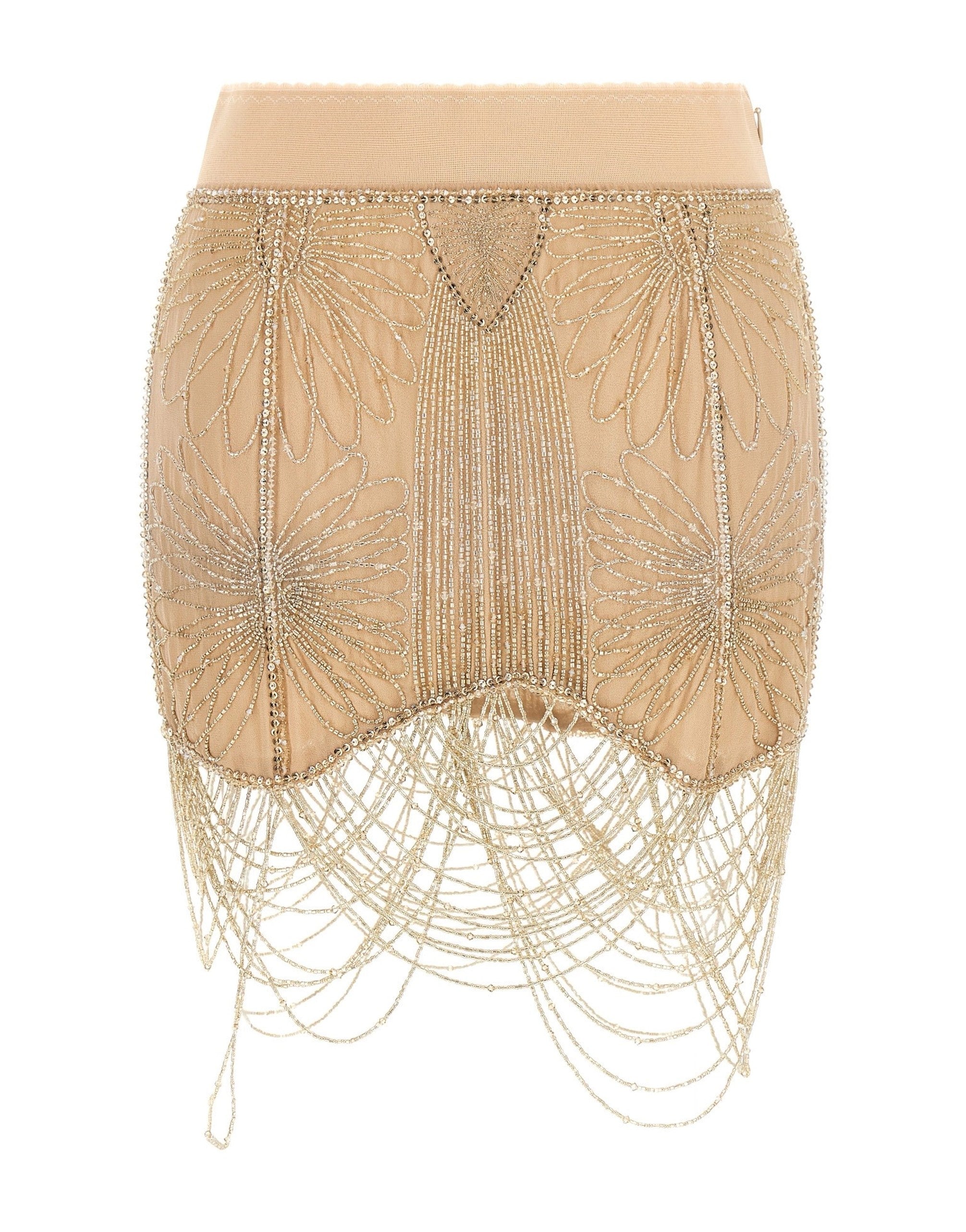 The Attico Beads Embroidery Mini Skirt
