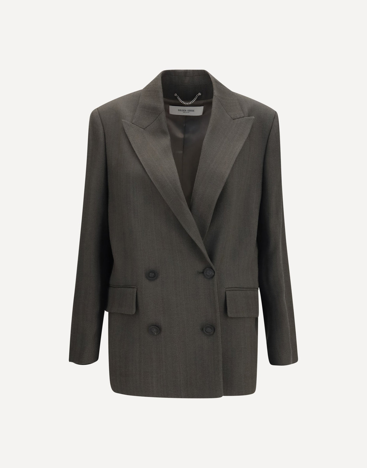 Golden Goose Double-Breasted Blazer With Drawstring