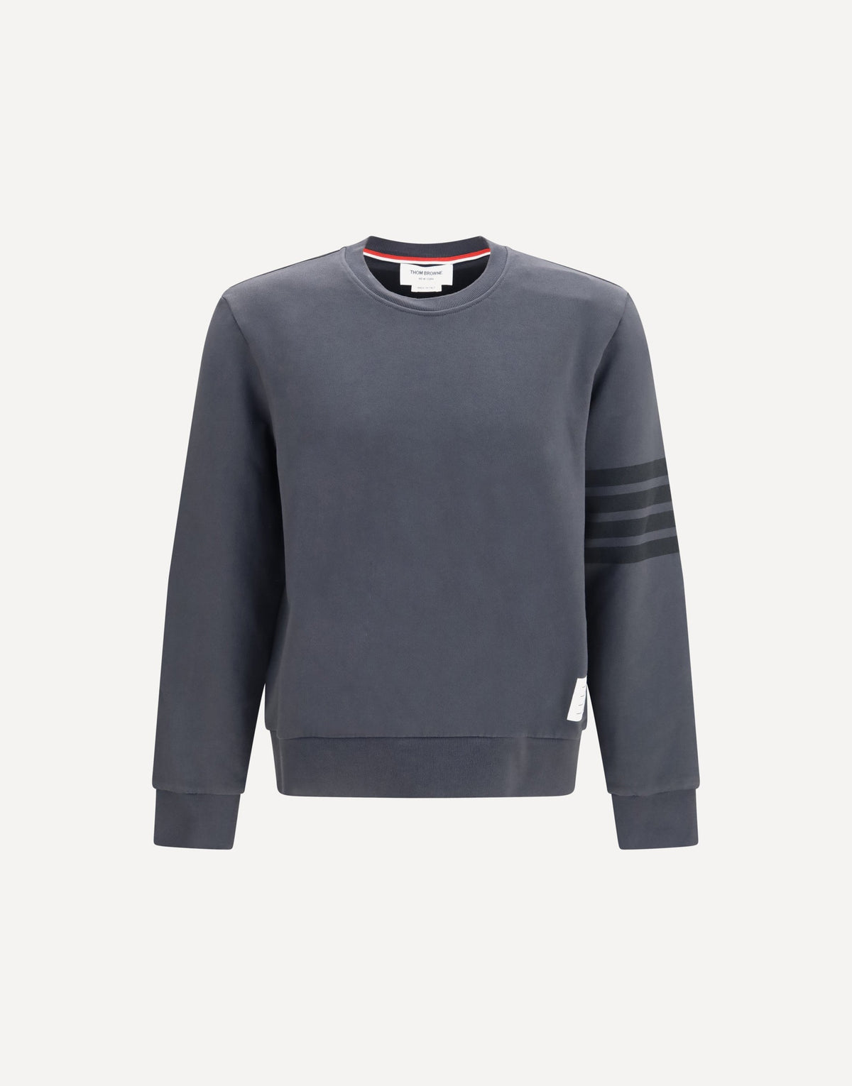 Thom Browne 4-Bar Cotton Crewneck Sweatshirt