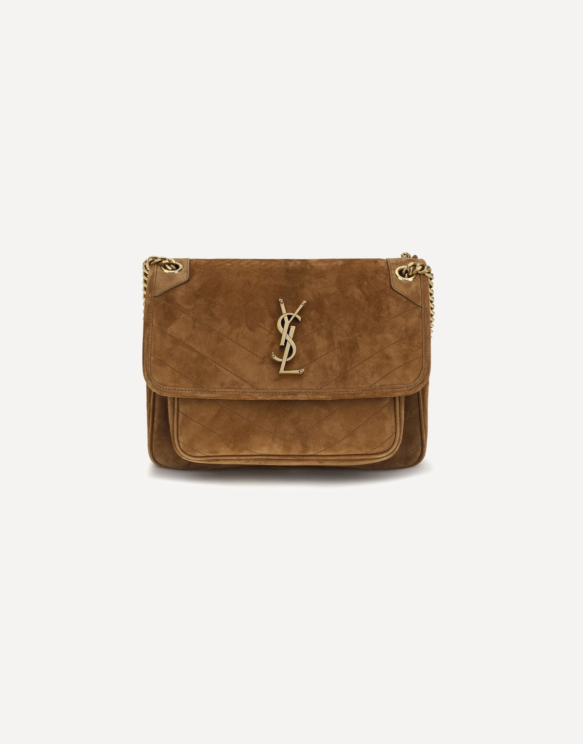 Saint Laurent Medium Niki Suede Shoulder Bag