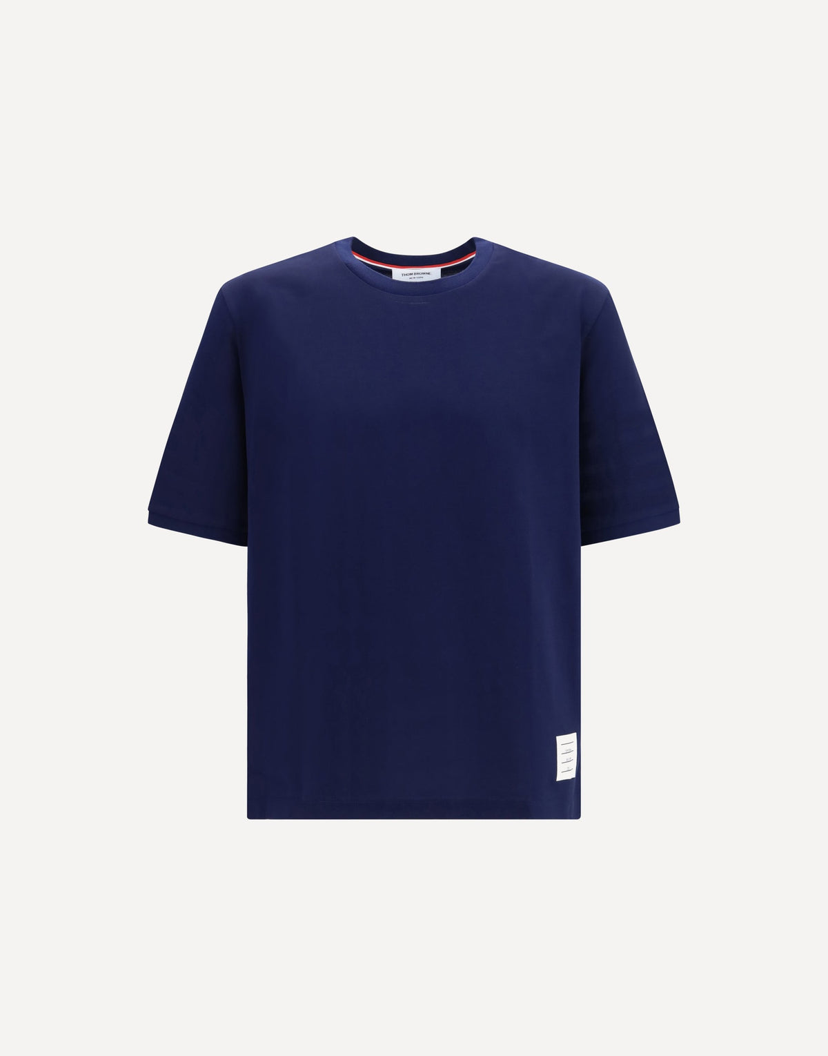Thom Browne Jersey T-Shirt With Ribbed Cuffs